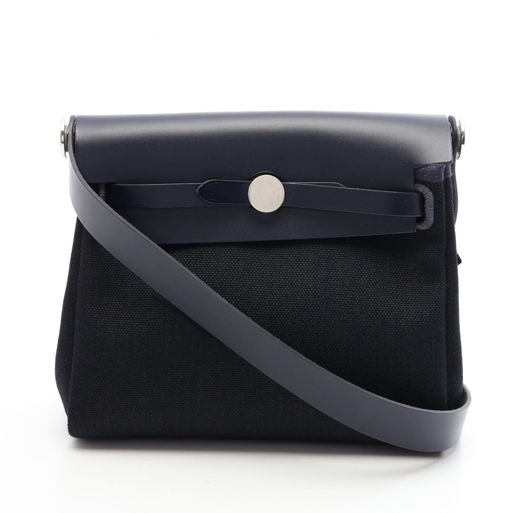 Hermes Black Blue Nuit Navy Handbag Shoulder Bag (Pre-Owned)