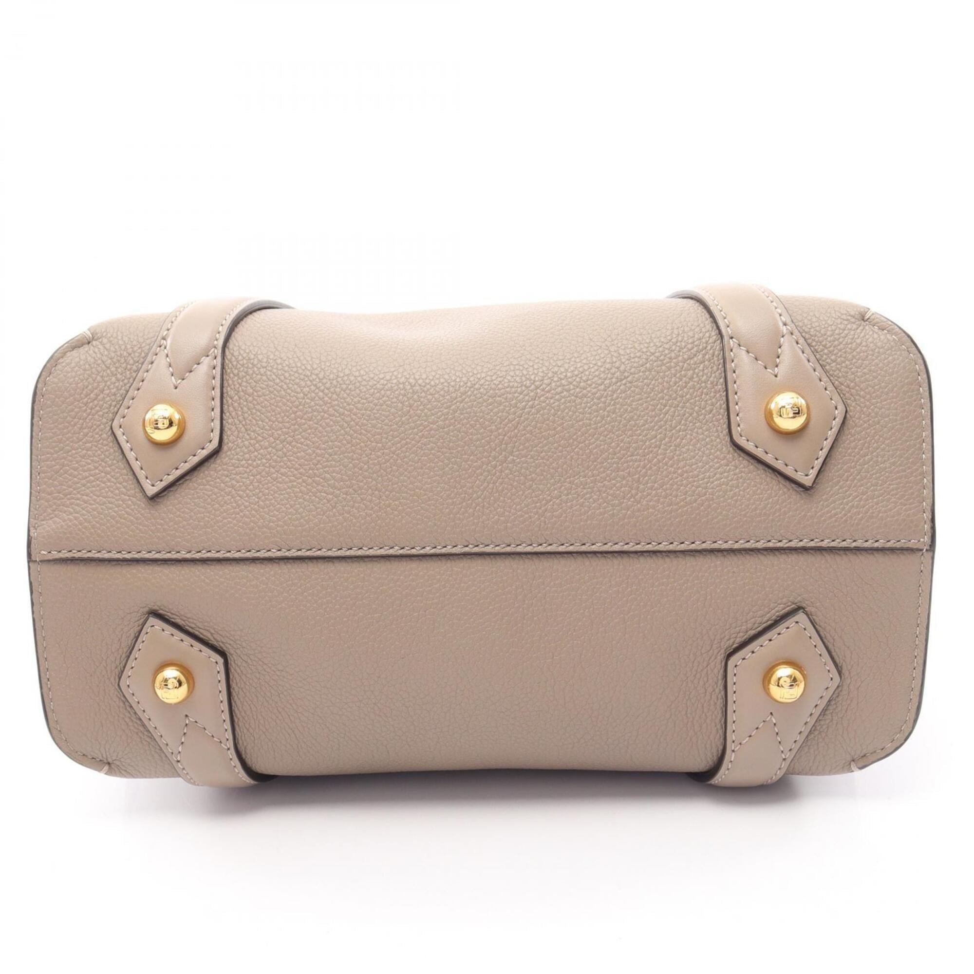 Fendi Beige Leather Handbag (Pre-Owned)