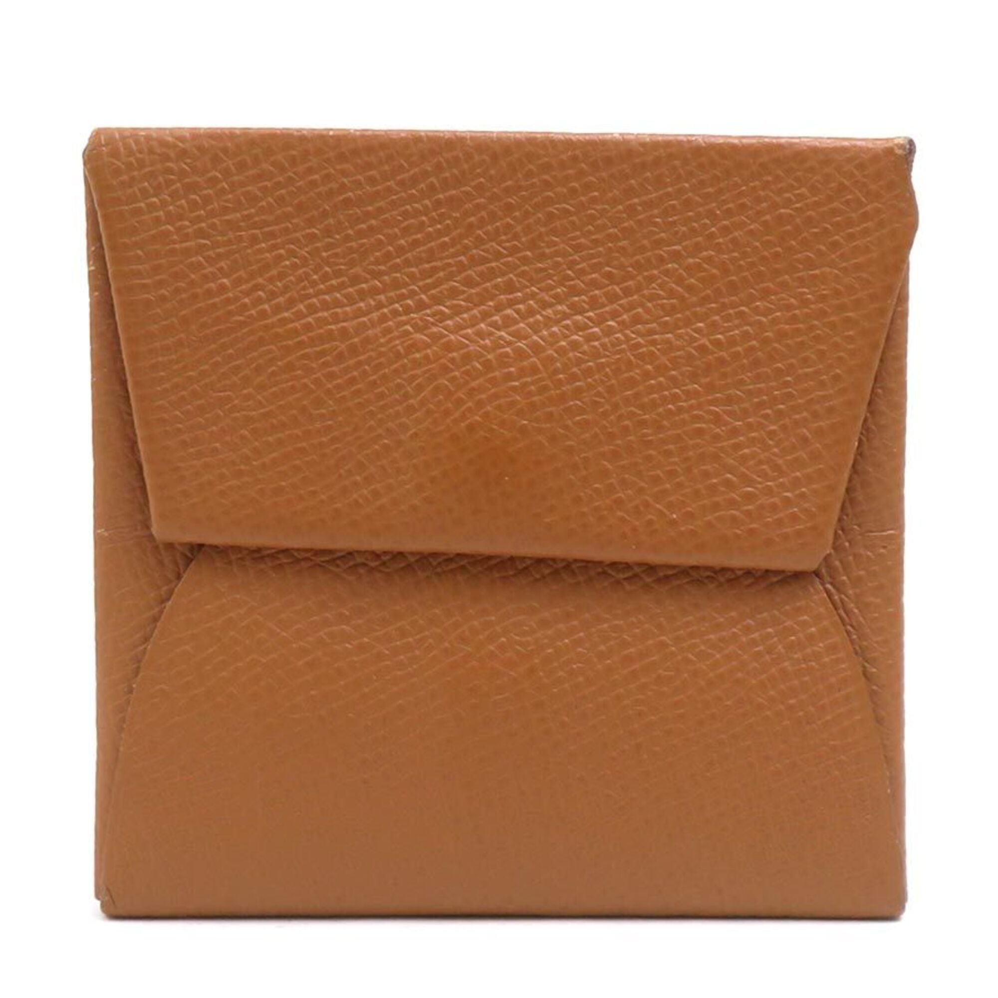 Hermes Brown Epsom Leather Coin Purse/Coin Case (Pre-Owned)