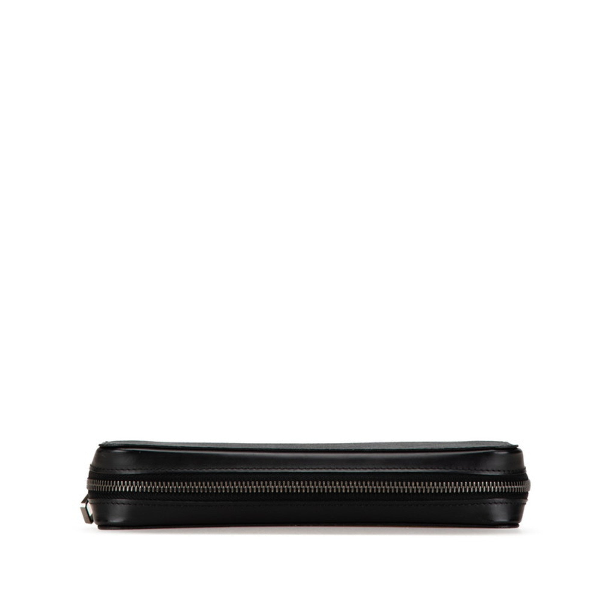 Louis Vuitton Black Pvc Leather Long Wallet (Bi-Fold) (Pre-Owned)