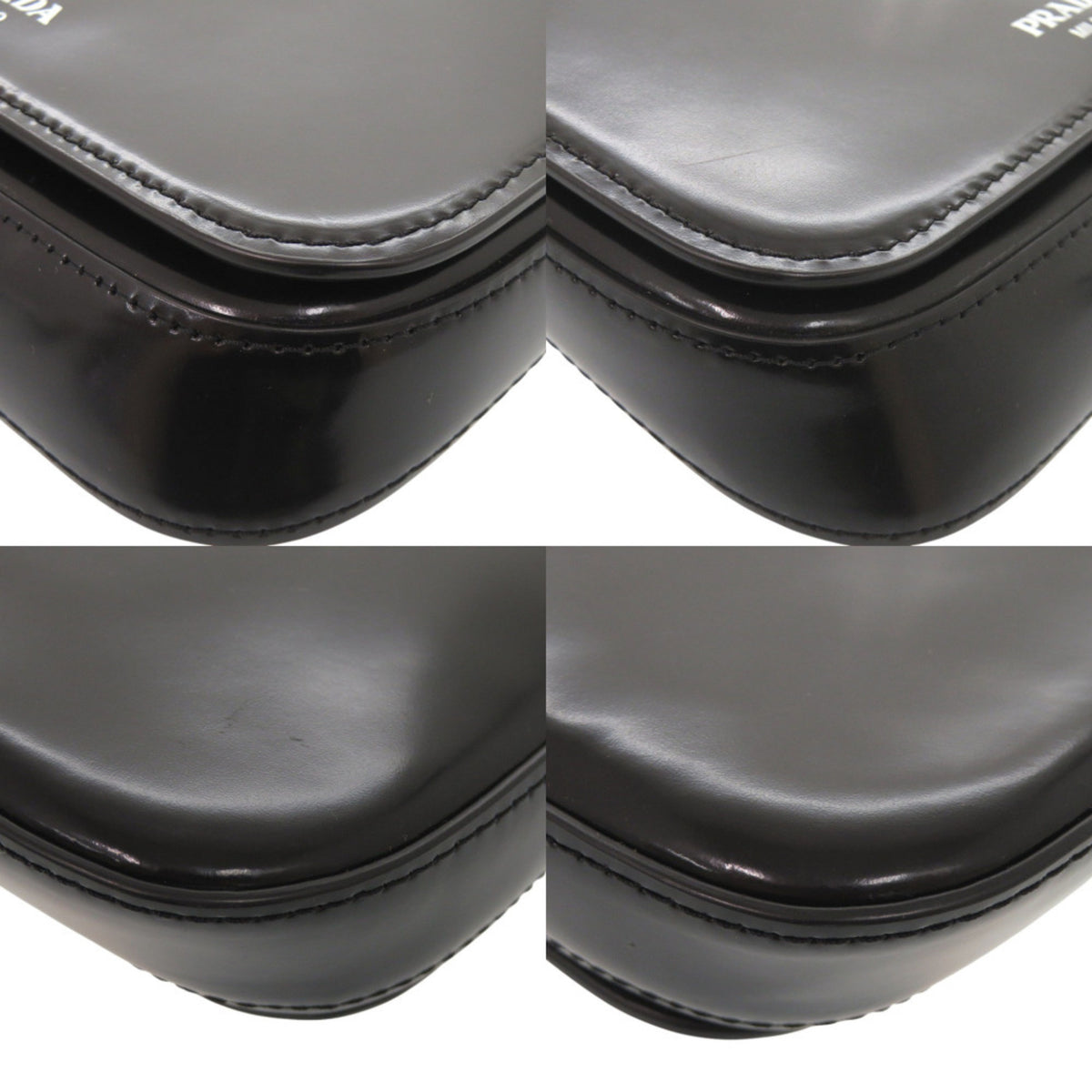 Prada Black Leather Shoulder Bag (Pre-Owned)