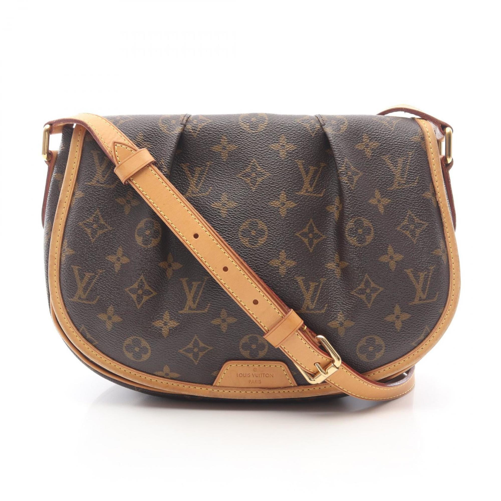 Louis Vuitton Brown Coated Canvas Pvc Monogram Leather Shoulder Bag (Pre-Owned)