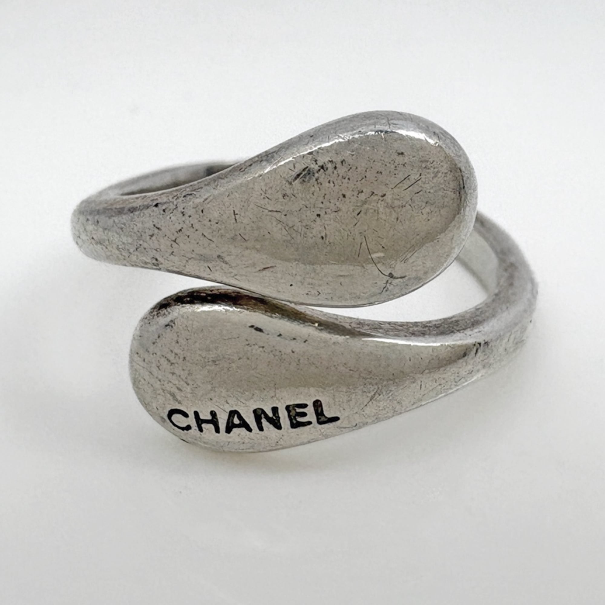 Chanel Silver 925 Band Ring (Pre-Owned)