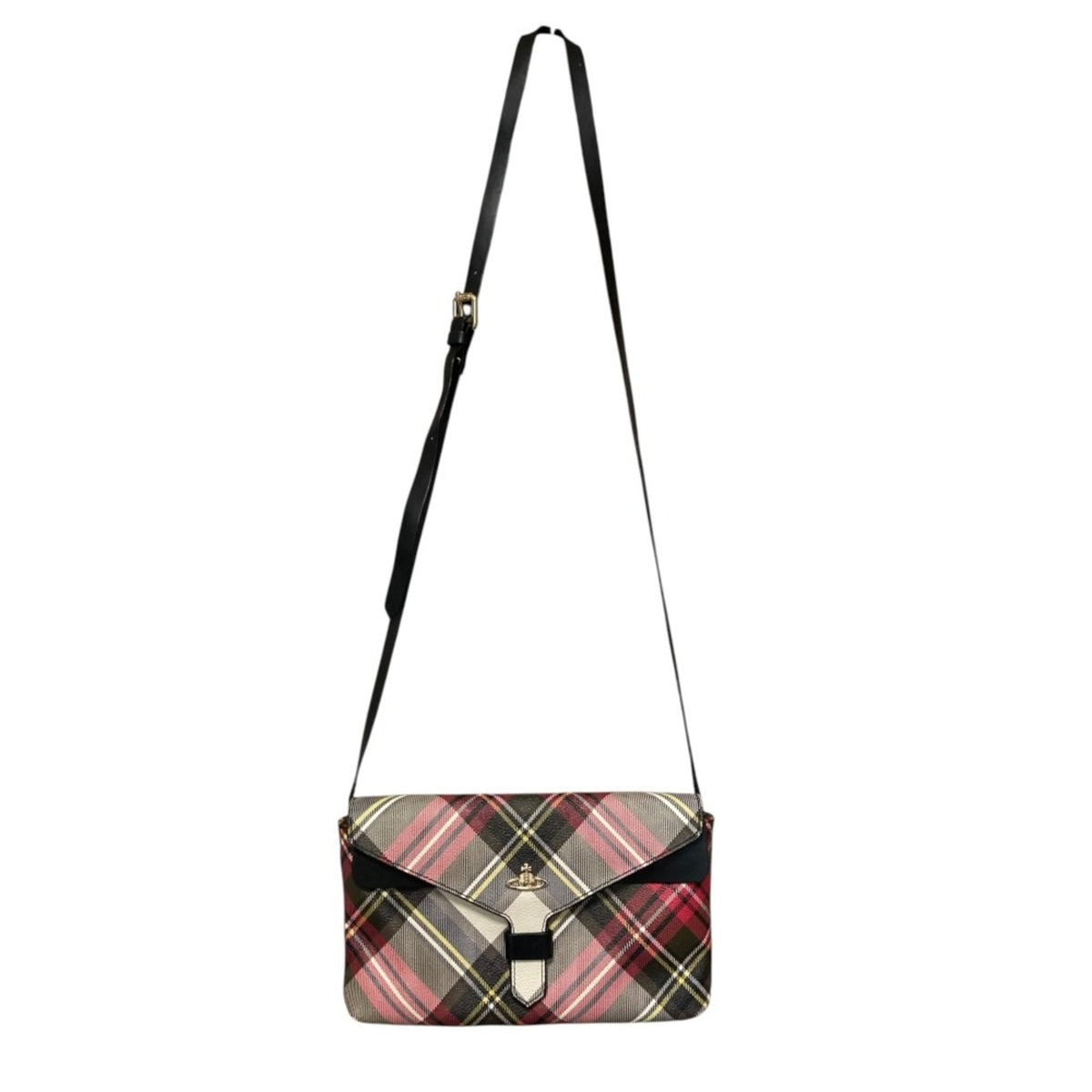 Vivienne Westwood Black Red Color White Pvc Shoulder Bag (Pre-Owned)