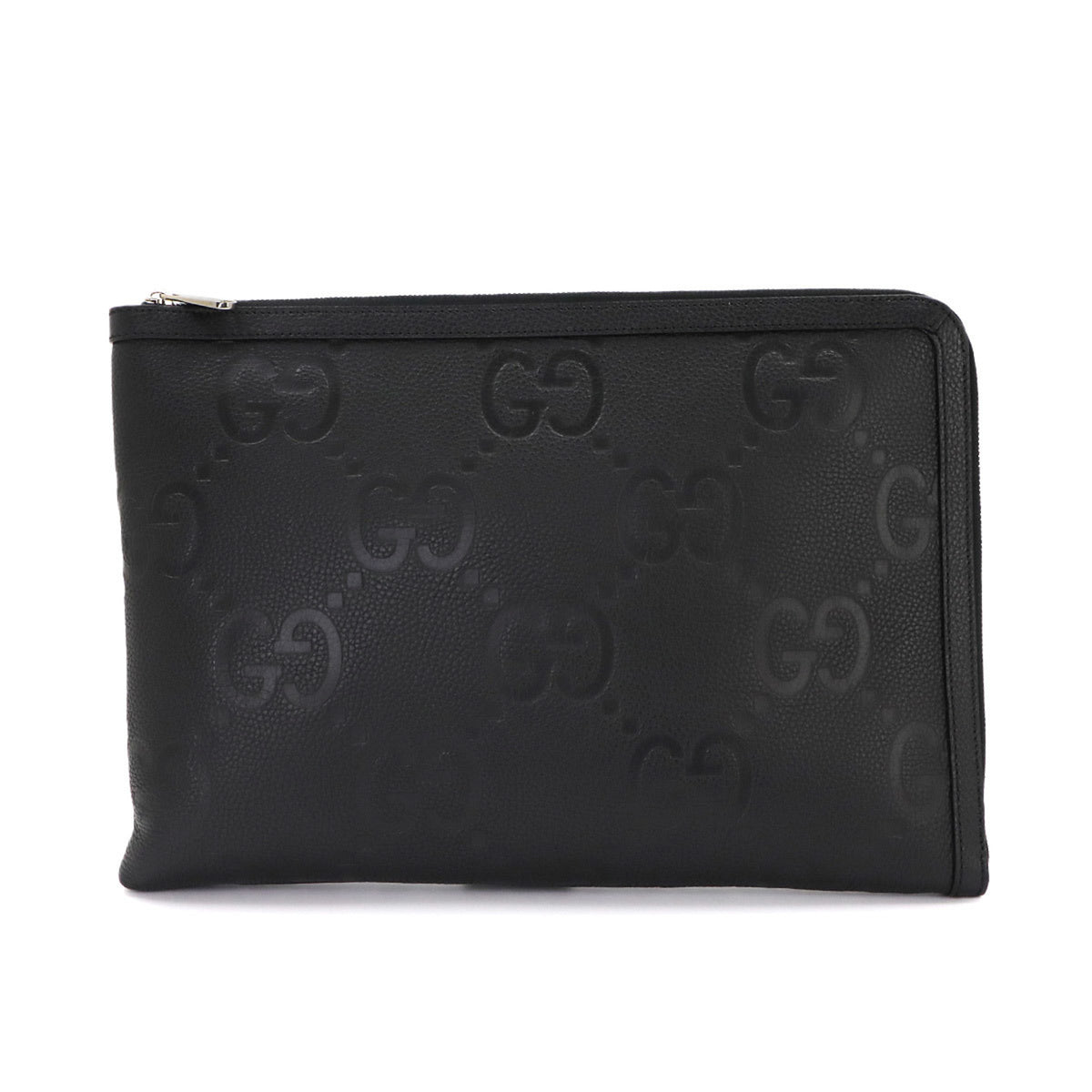 Gucci Black Leather Clutch Bag Document Case (Pre-Owned)