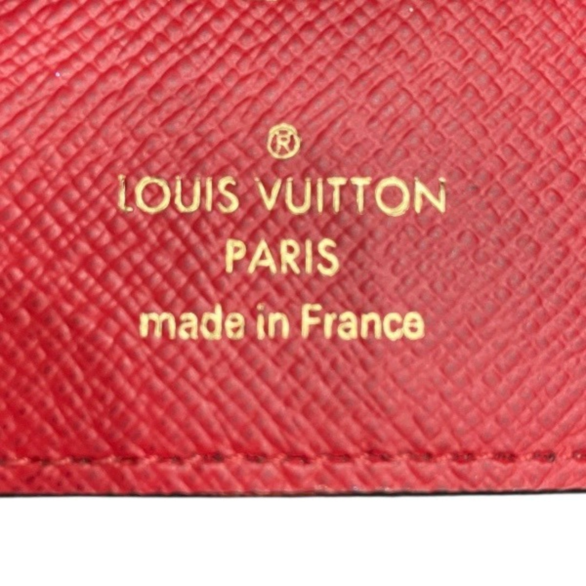 Louis Vuitton Brown Red Color Coin Purse/Coin Case (Pre-Owned)