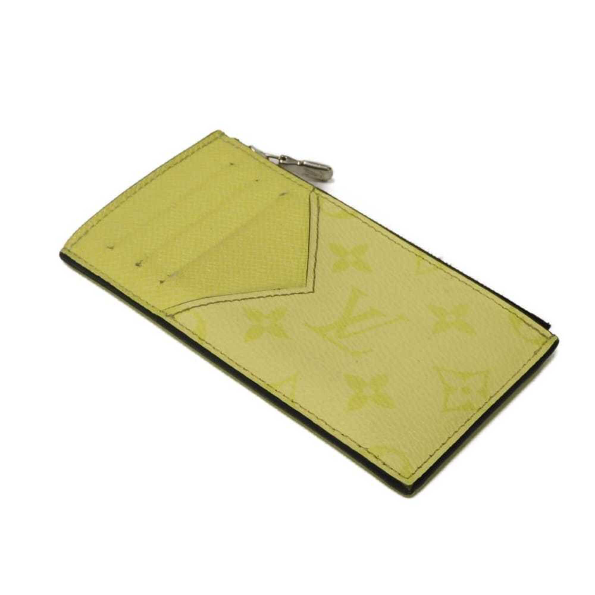 Louis Vuitton Yellow Taigarama Coin Purse/Coin Case (Pre-Owned)