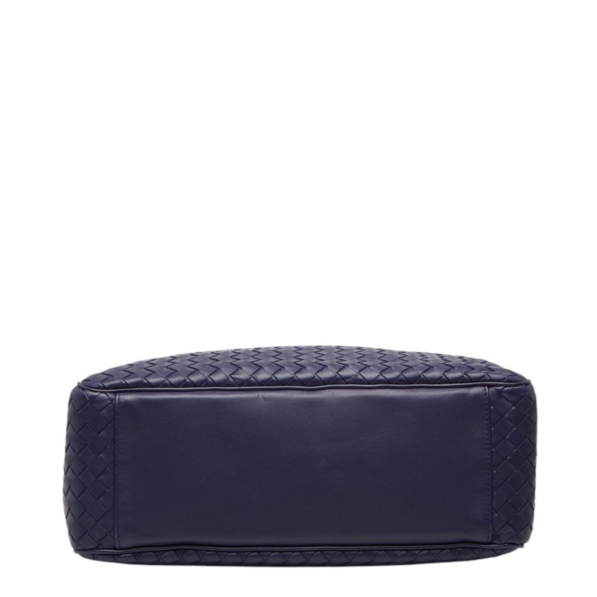 Bottega Veneta Navy Leather Handbag Shoulder Bag (Pre-Owned)