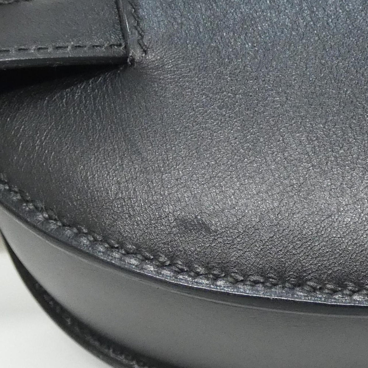 Hermes Black Box Calf Leather Fanny Pack (Pre-Owned)