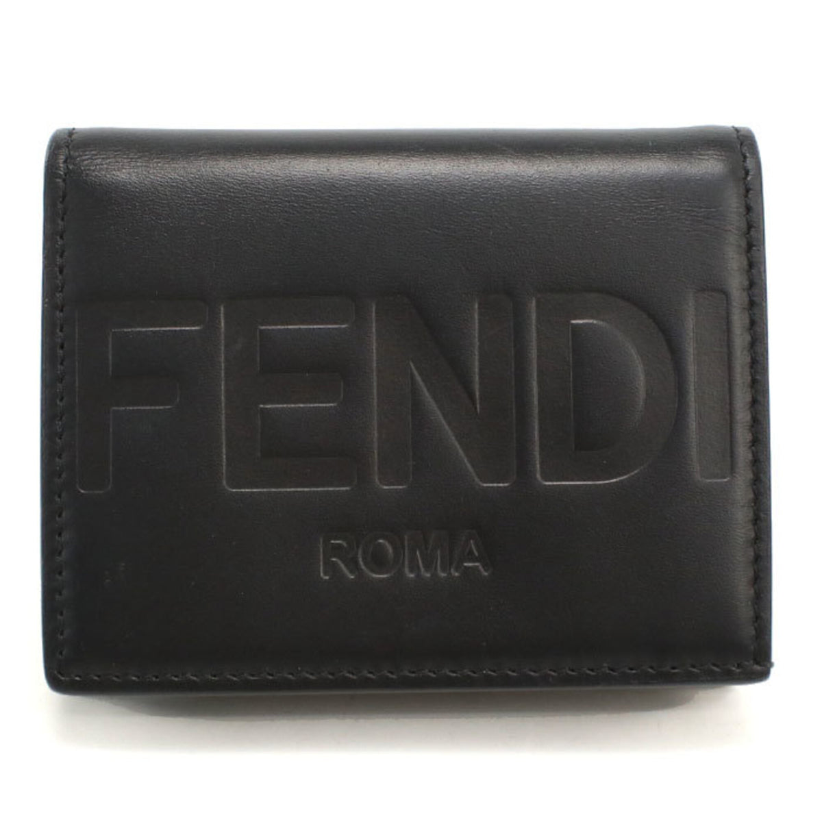 Fendi Black Leather Wallet (Bi-Fold) (Pre-Owned)