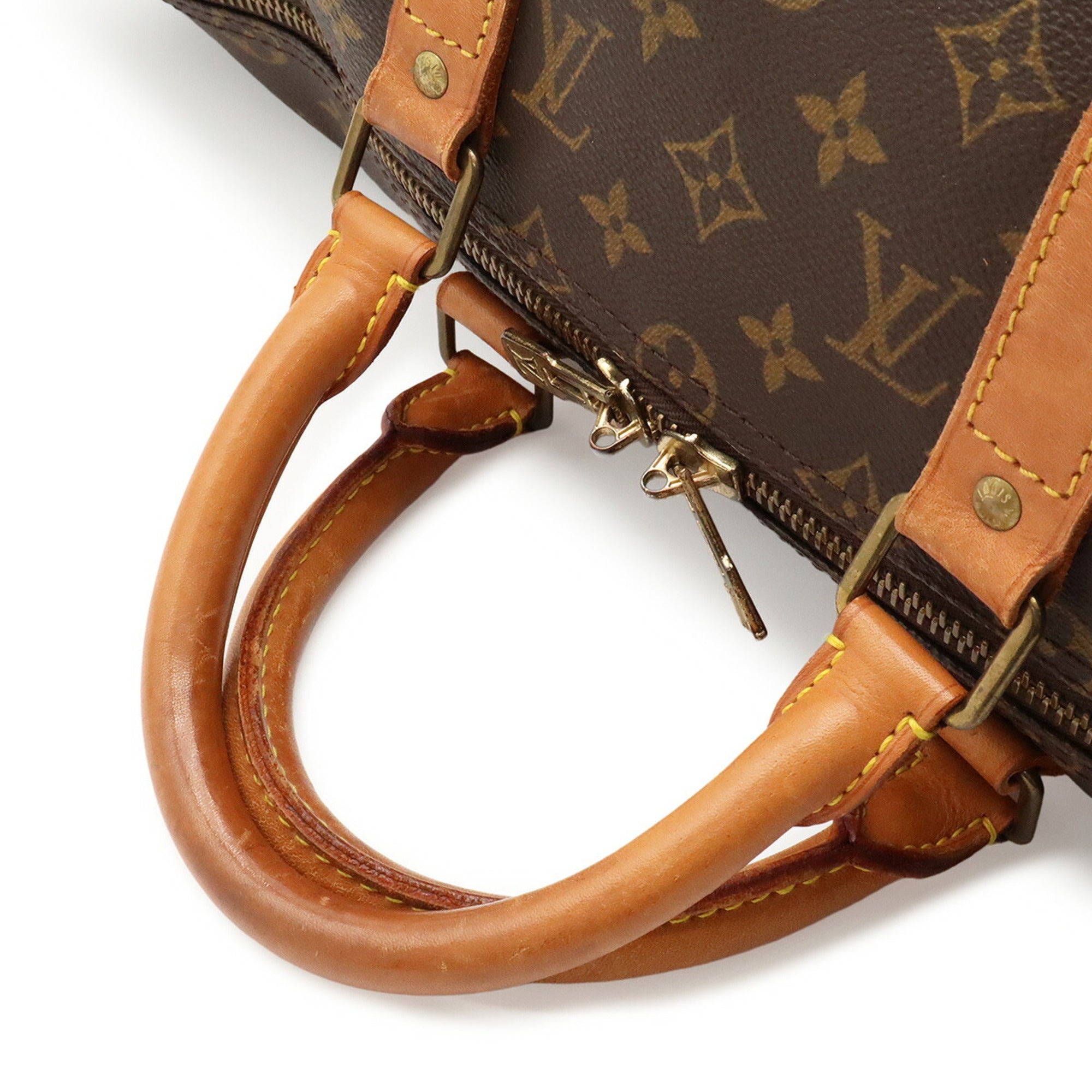 Louis Vuitton Brown Monogram Boston Bag Handbag (Pre-Owned)