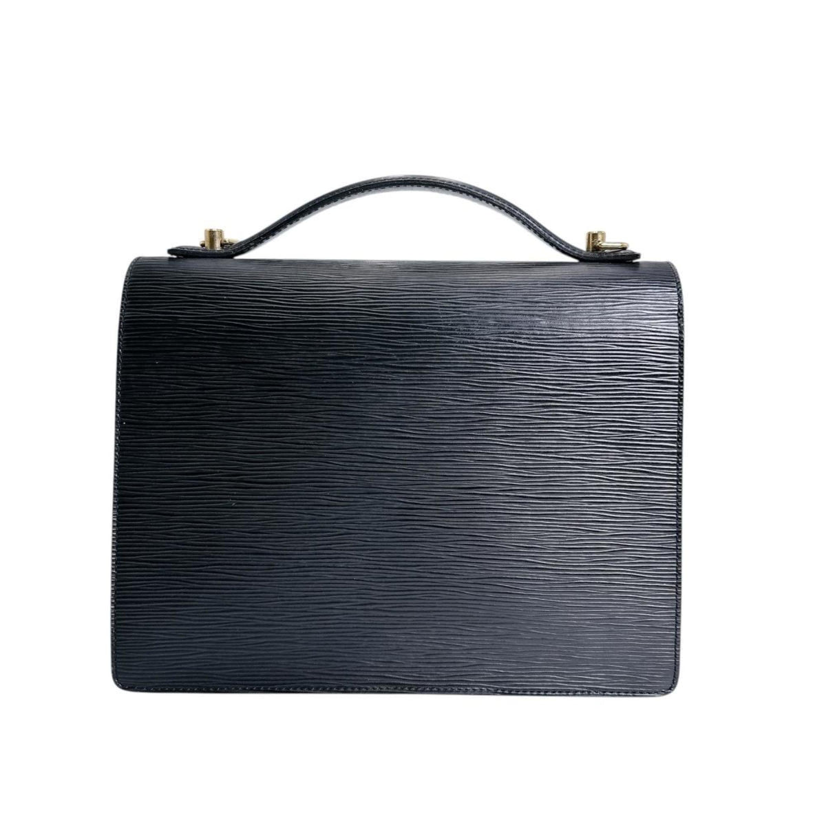 Louis Vuitton Black Epi Leather Handbag Shoulder Bag (Pre-Owned)