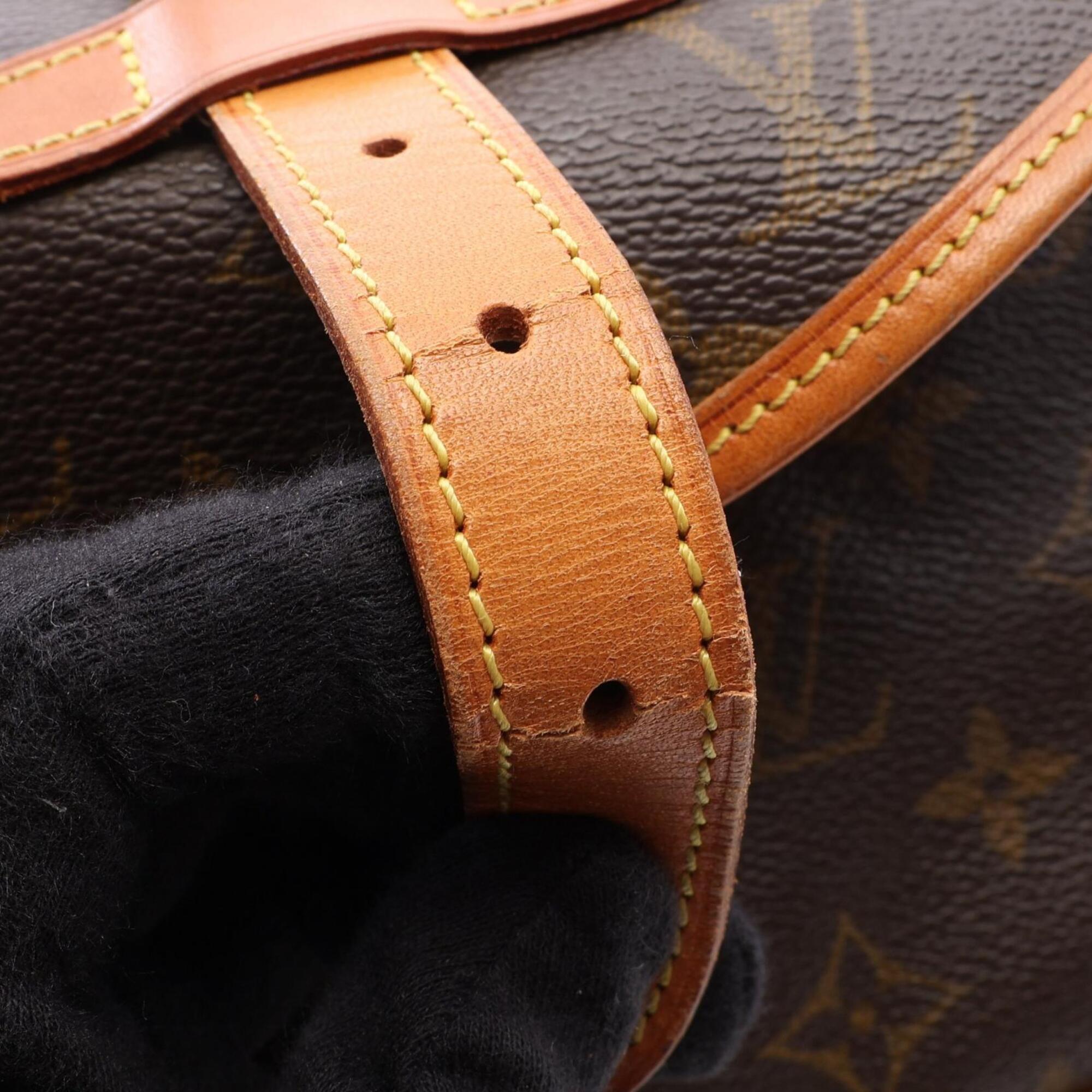 Louis Vuitton Brown Coated Canvas Pvc Monogram Leather Handbag Shoulder Bag (Pre-Owned)