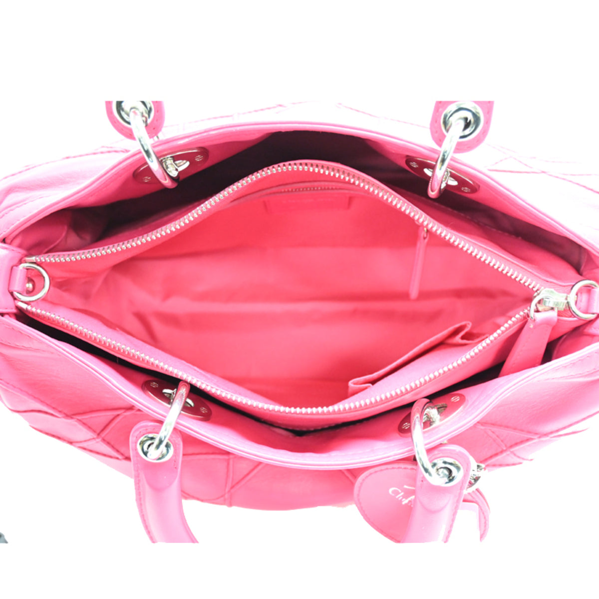 Christian Dior Pink Leather Handbag (Pre-Owned)