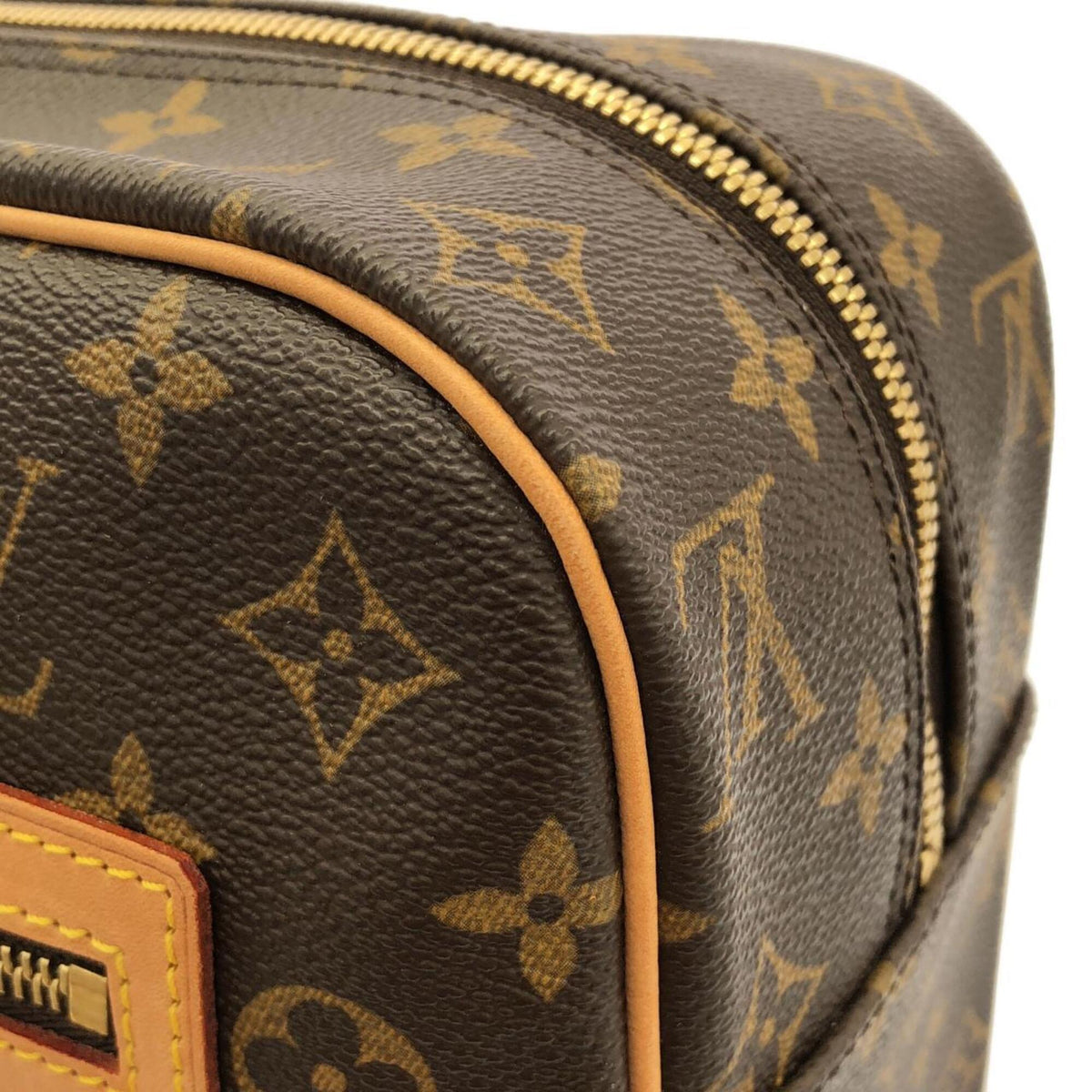 Louis Vuitton Monogram Marron Coated Canvas Shoulder Bag (Pre-Owned)
