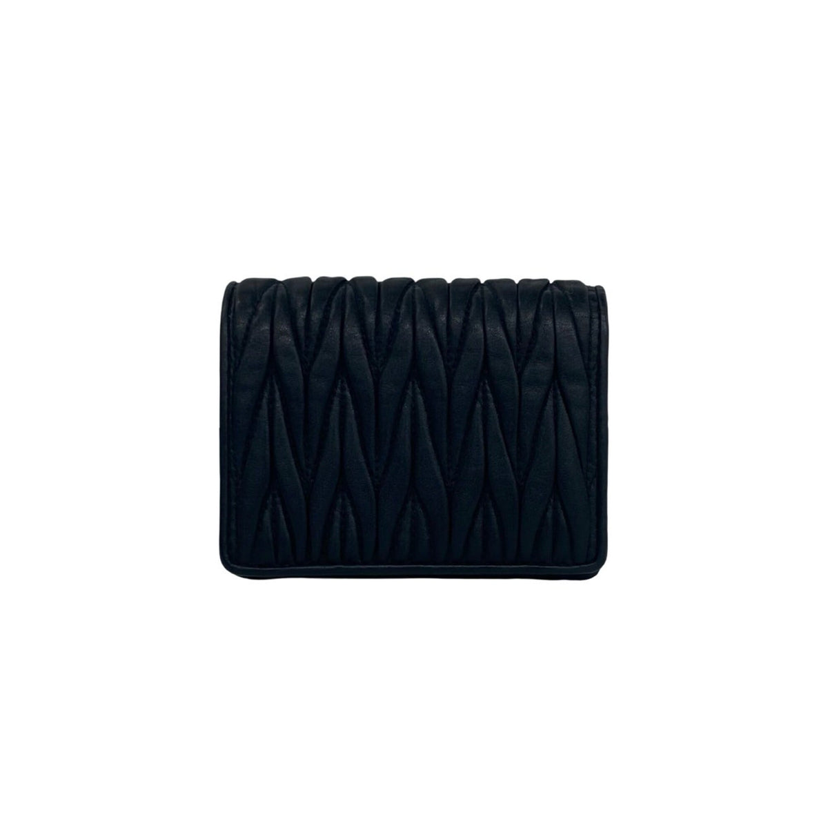 Miu Miu Black Leather Wallet (Bi-Fold) (Pre-Owned)