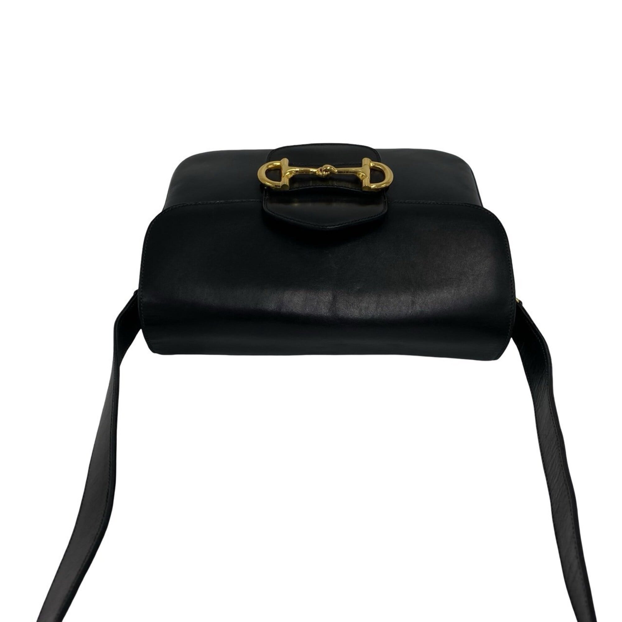 Celine Black Leather Pochette Shoulder Bag (Pre-Owned)