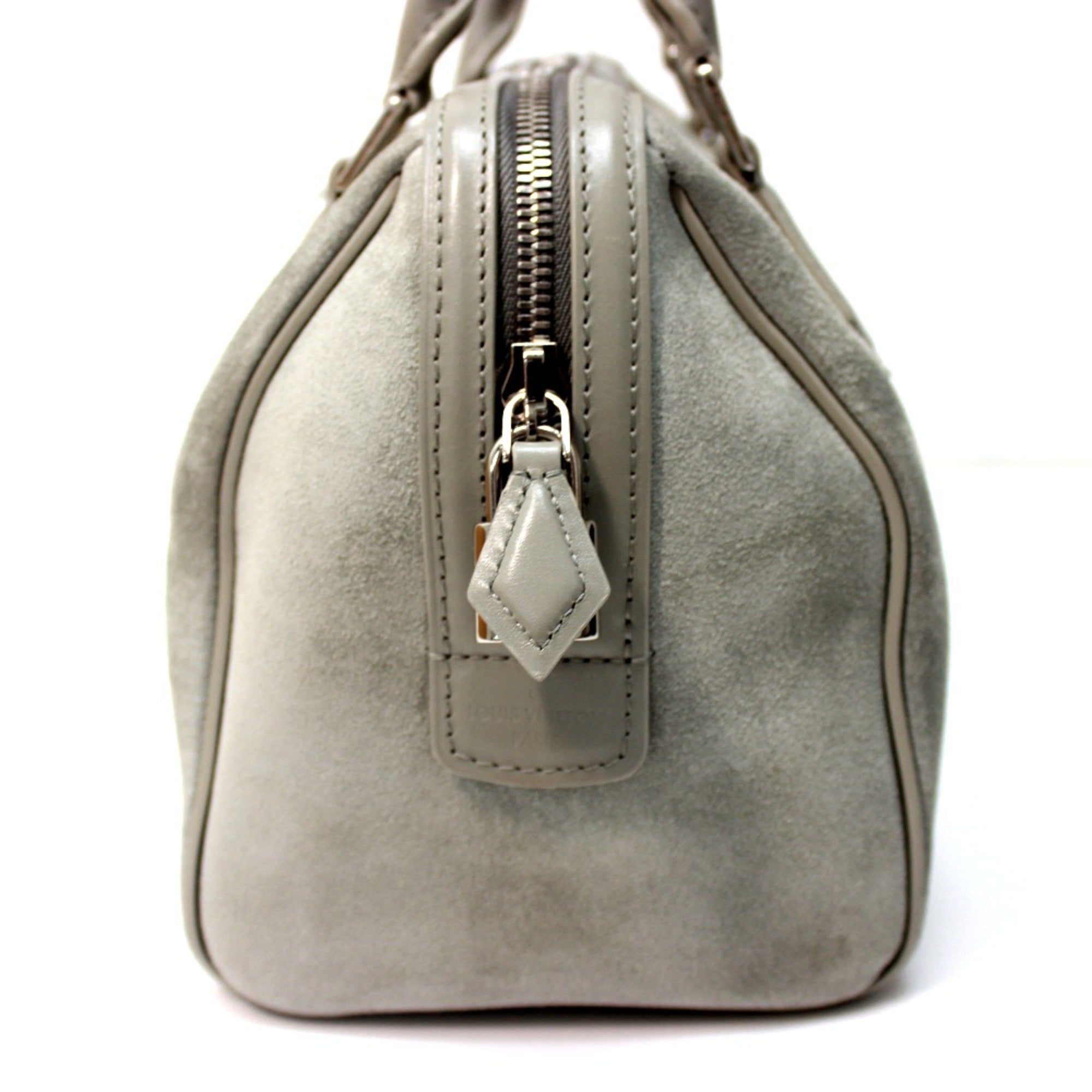 Louis Vuitton Gray Leather Handbag (Pre-Owned)