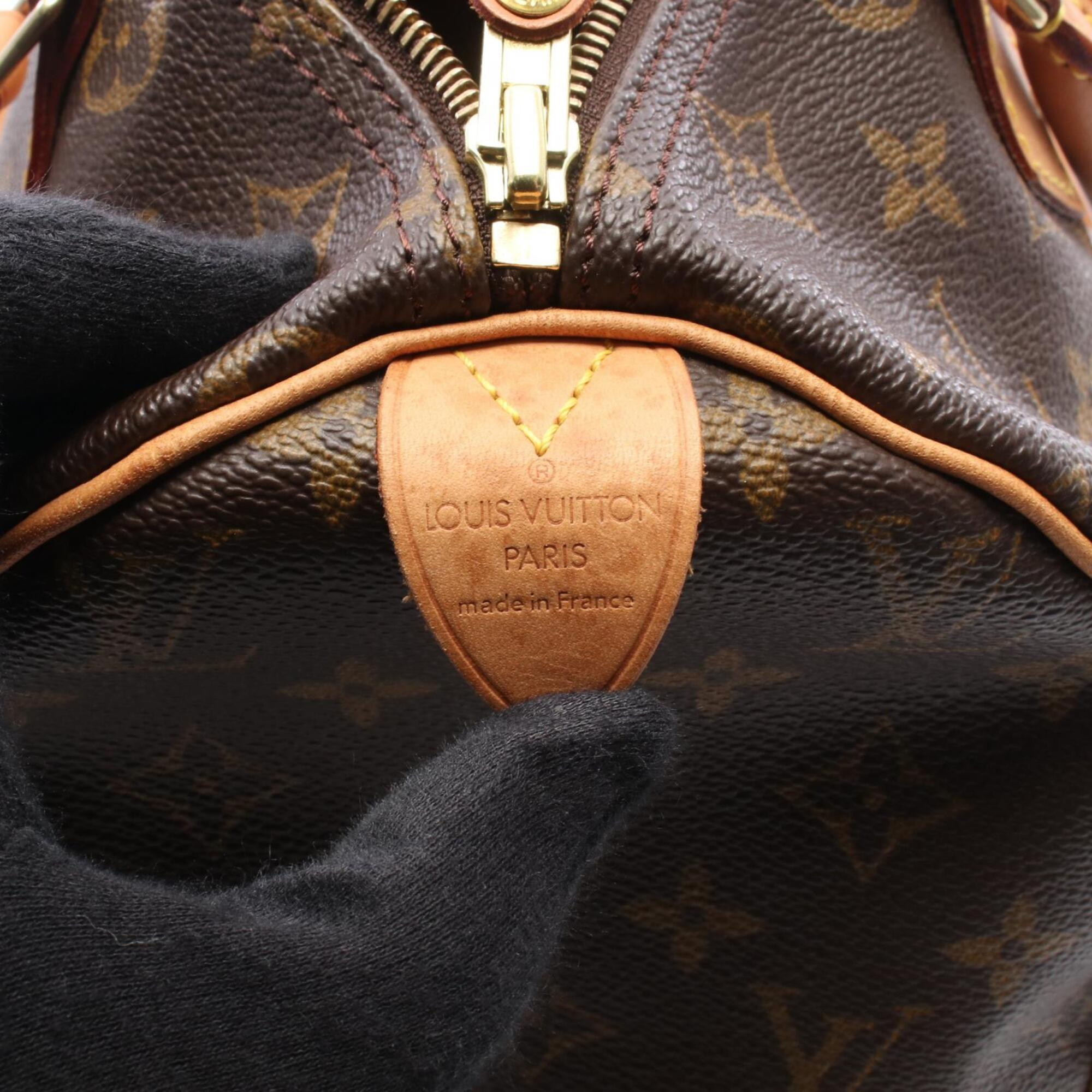 Louis Vuitton Brown Pvc Coated Canvas Leather Handbag (Pre-Owned)