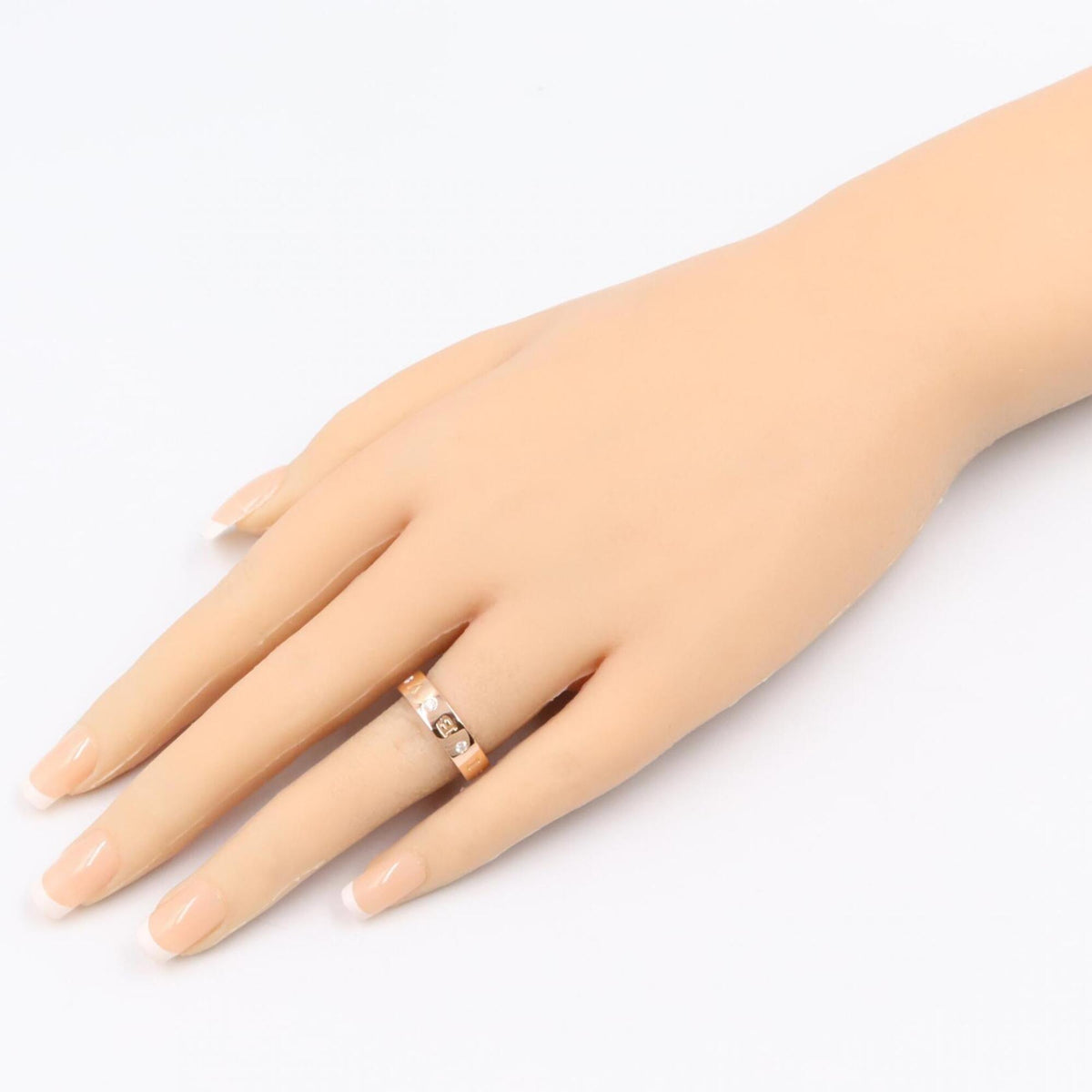 Bvlgari Gold Clear Pink Gold (18K) Band Ring (Pre-Owned)