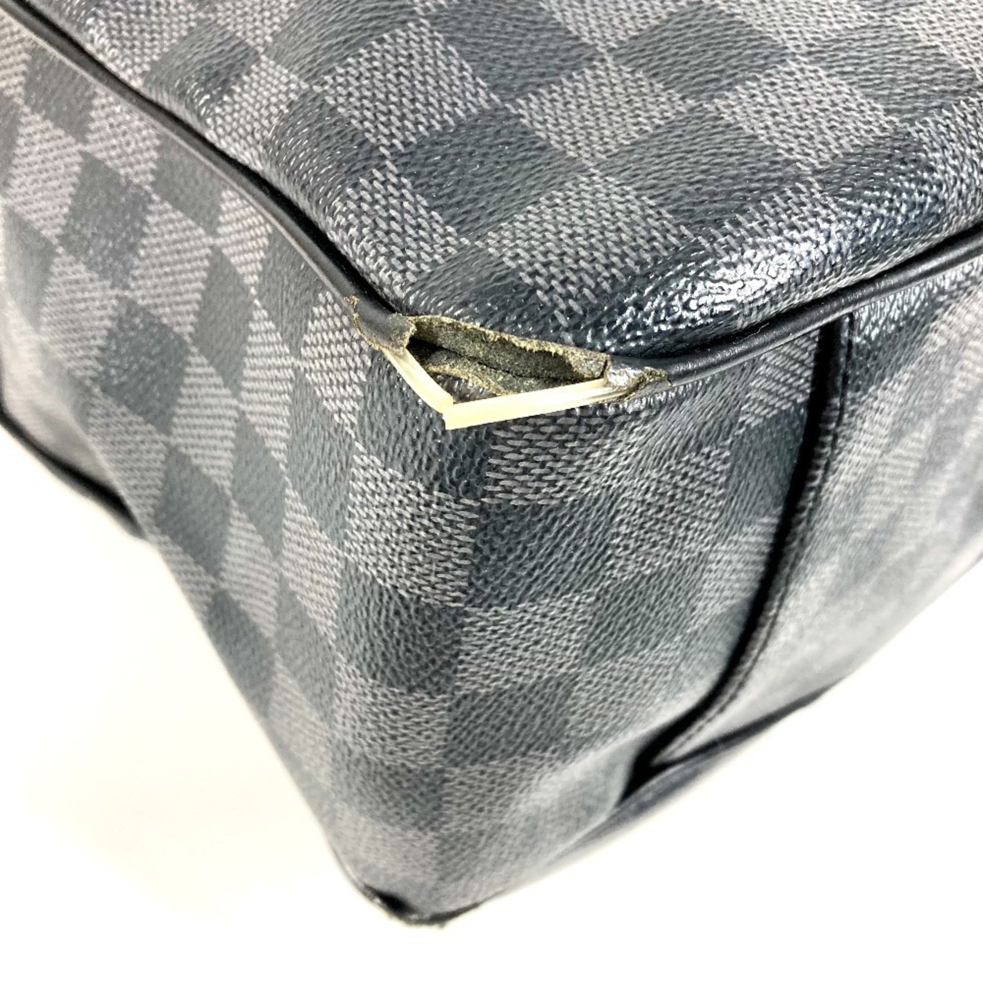 Louis Vuitton Black Galle Damier Graphite Shoulder Bag Tote Bag (Pre-Owned)
