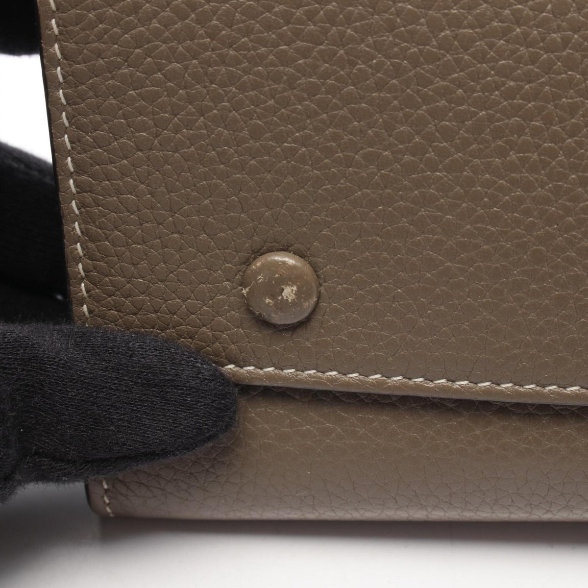 Celine Gray Yellow Leather Long Wallet (Bi-Fold) (Pre-Owned)