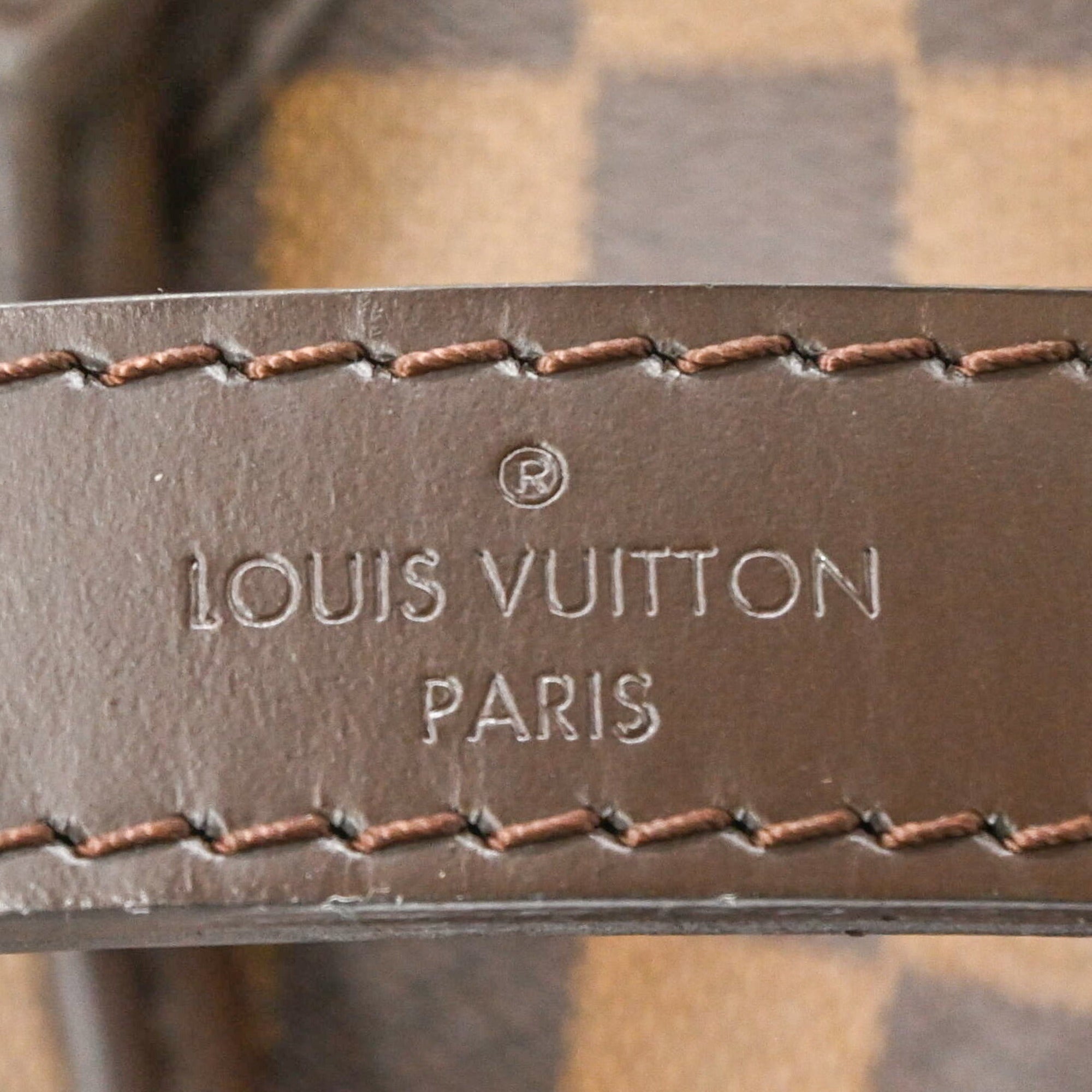 Louis Vuitton Brown Damier Canvas Ebene Damier Canvas Handbag Shoulder Bag (Pre-Owned)