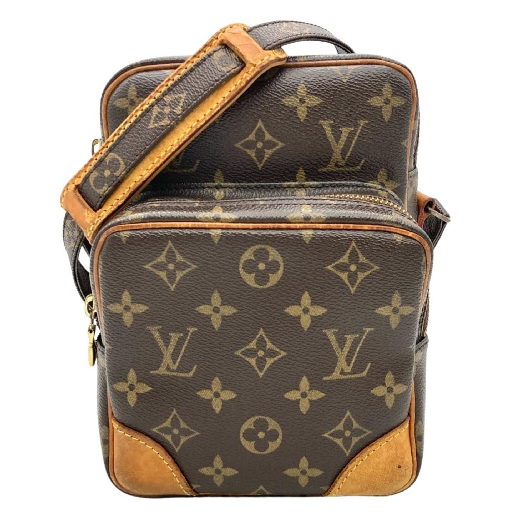 Louis Vuitton Brown Monogram Canvas Shoulder Bag (Pre-Owned)