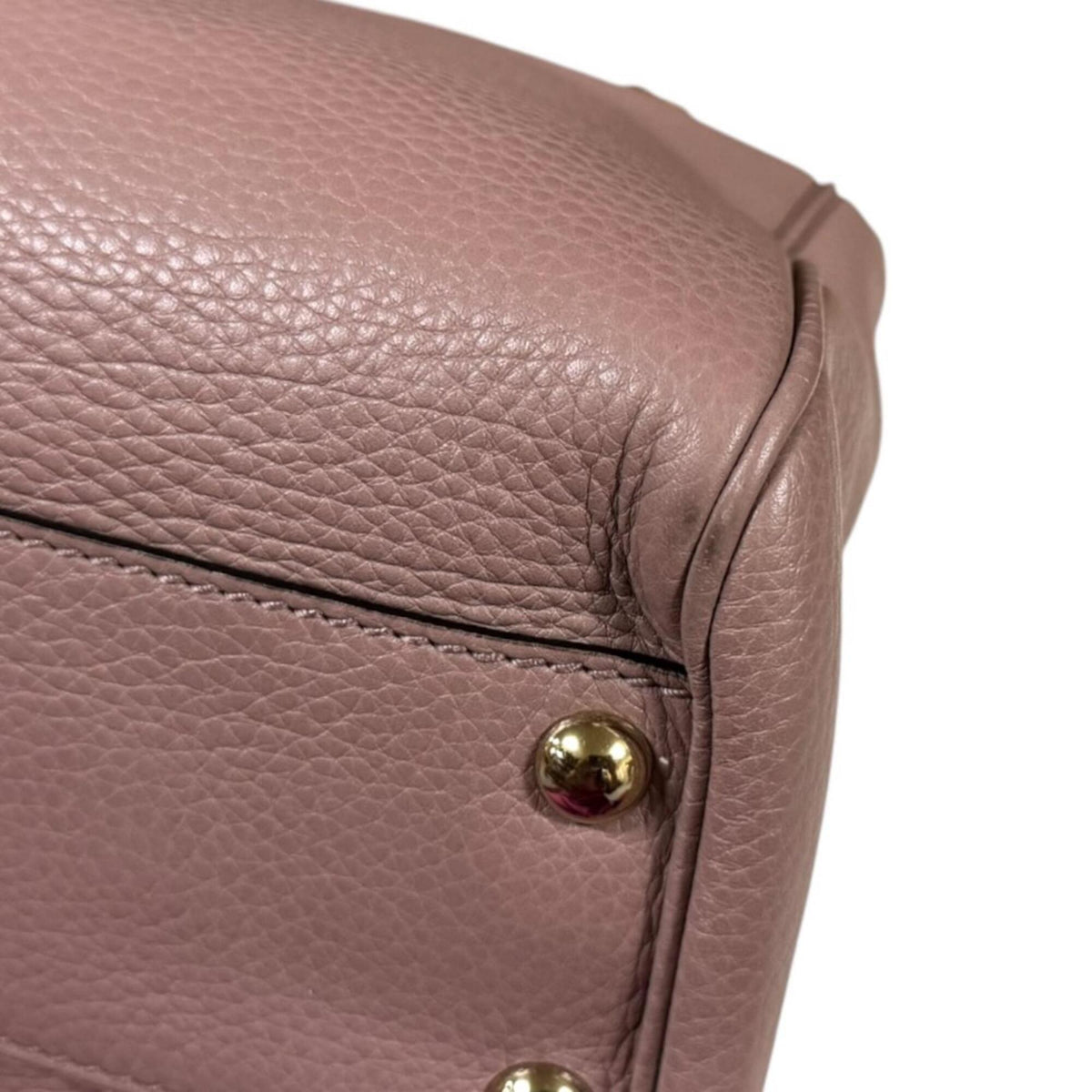 Gucci Pink Bamboo Handbag Shoulder Bag (Pre-Owned)