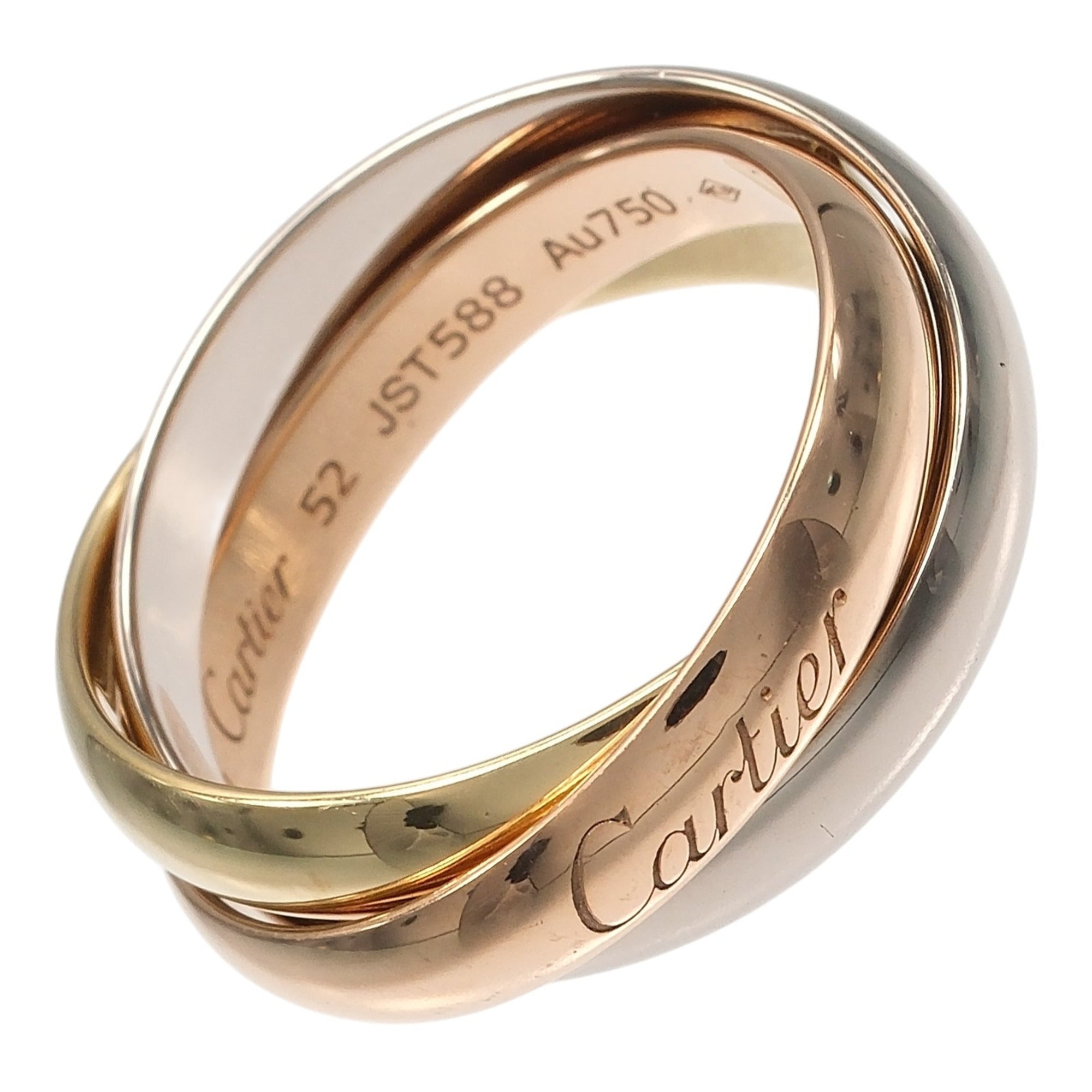 Cartier Yellow Gold (18K) Pink Gold (18K) White Gold (18K) Band Ring (Pre-Owned)