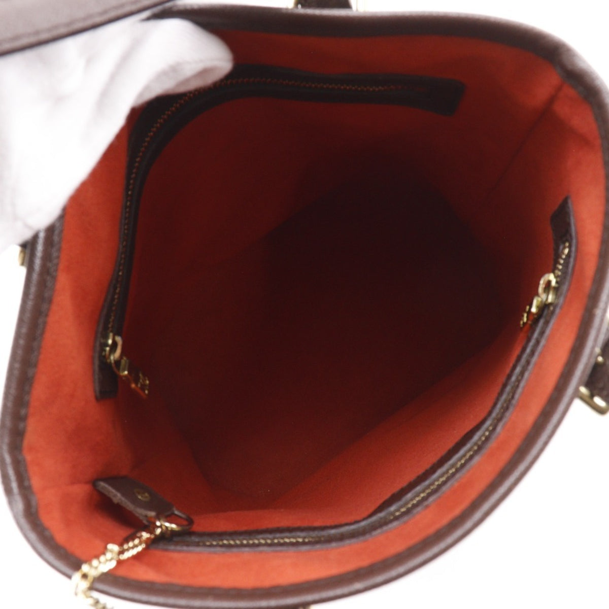 Louis Vuitton Brown Damier Canvas Pouch Tote Bag (Pre-Owned)