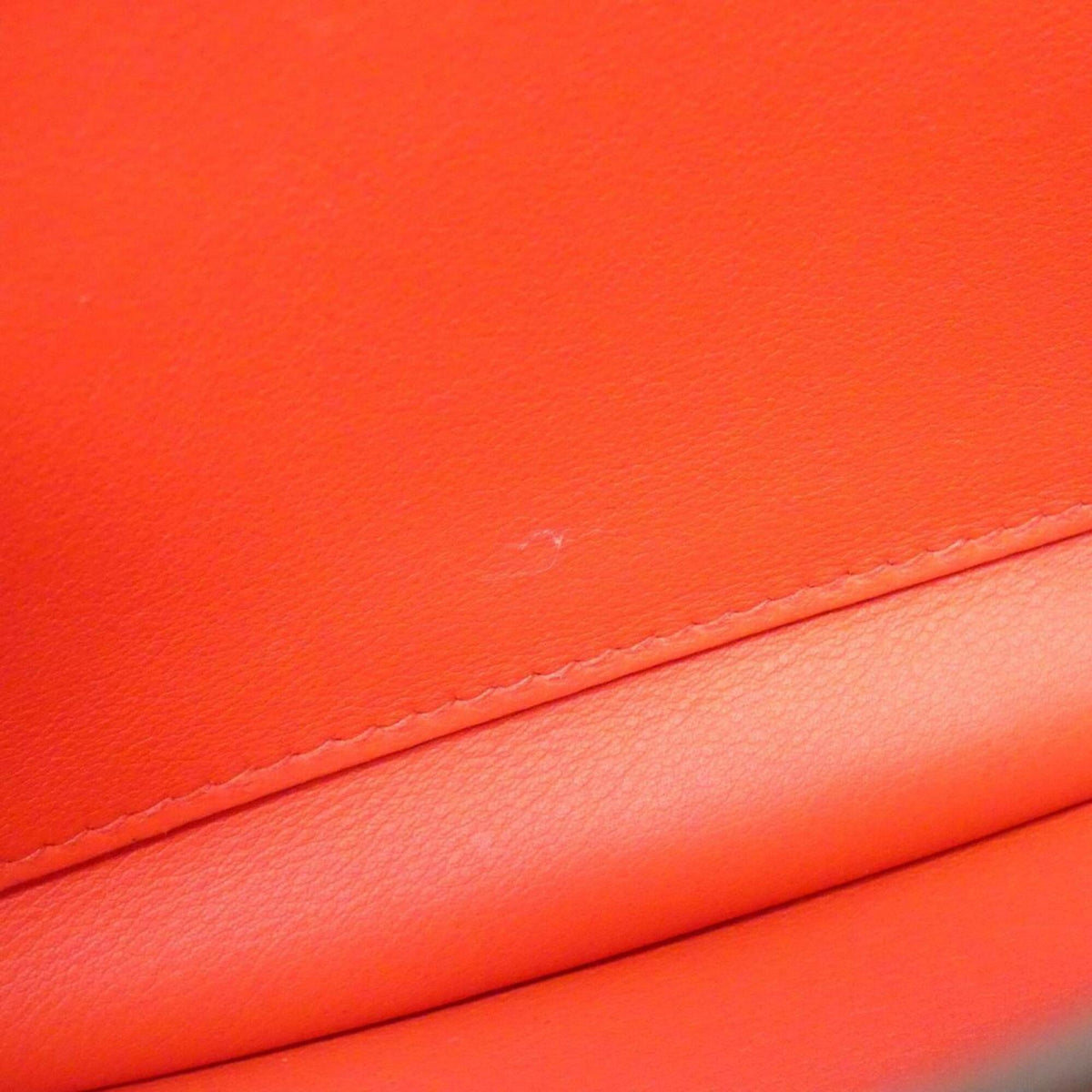 Hermes Red Color Taurillon Clemence Leather Chevre Leather Shoulder Bag (Pre-Owned)