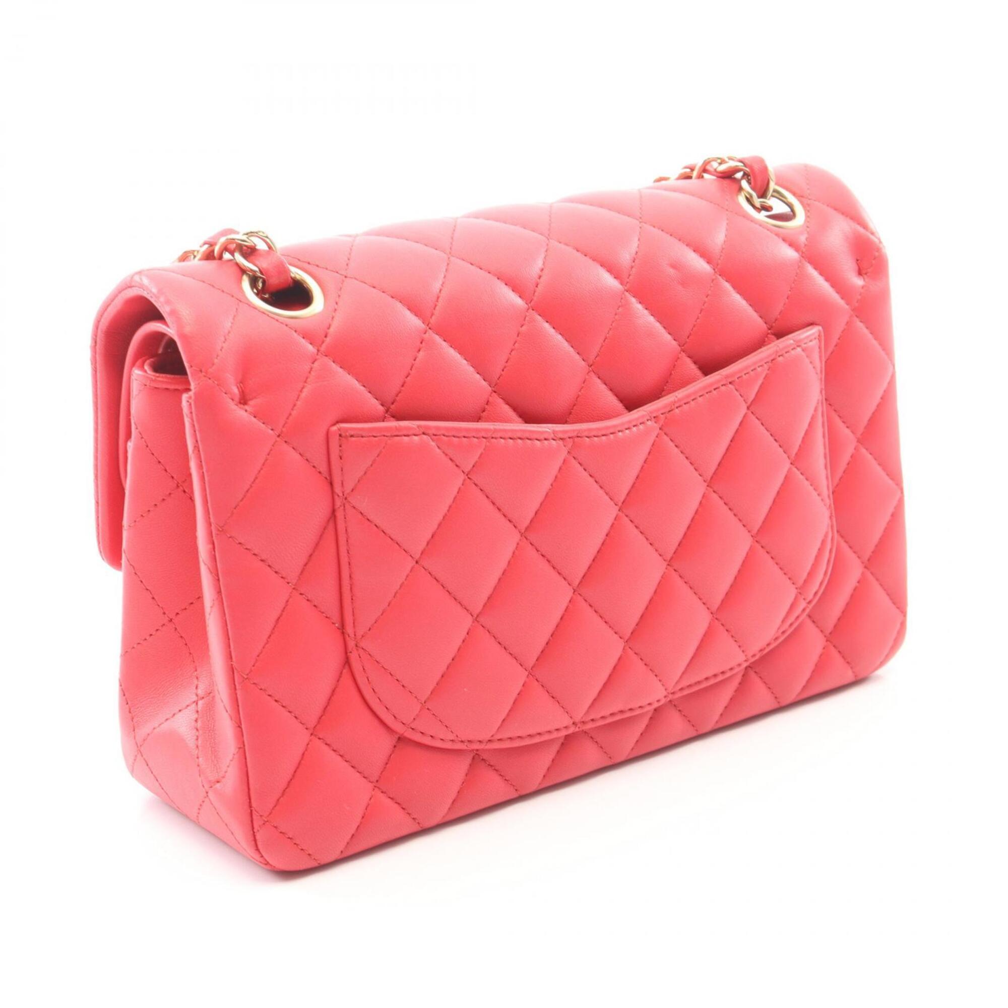 Chanel Pink Leather Handbag Shoulder Bag (Pre-Owned)