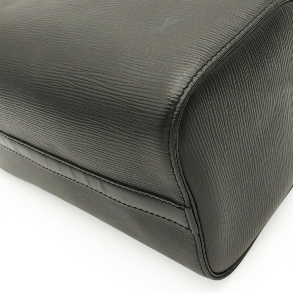 Louis Vuitton Noir Epi Leather Boston Bag Handbag (Pre-Owned)