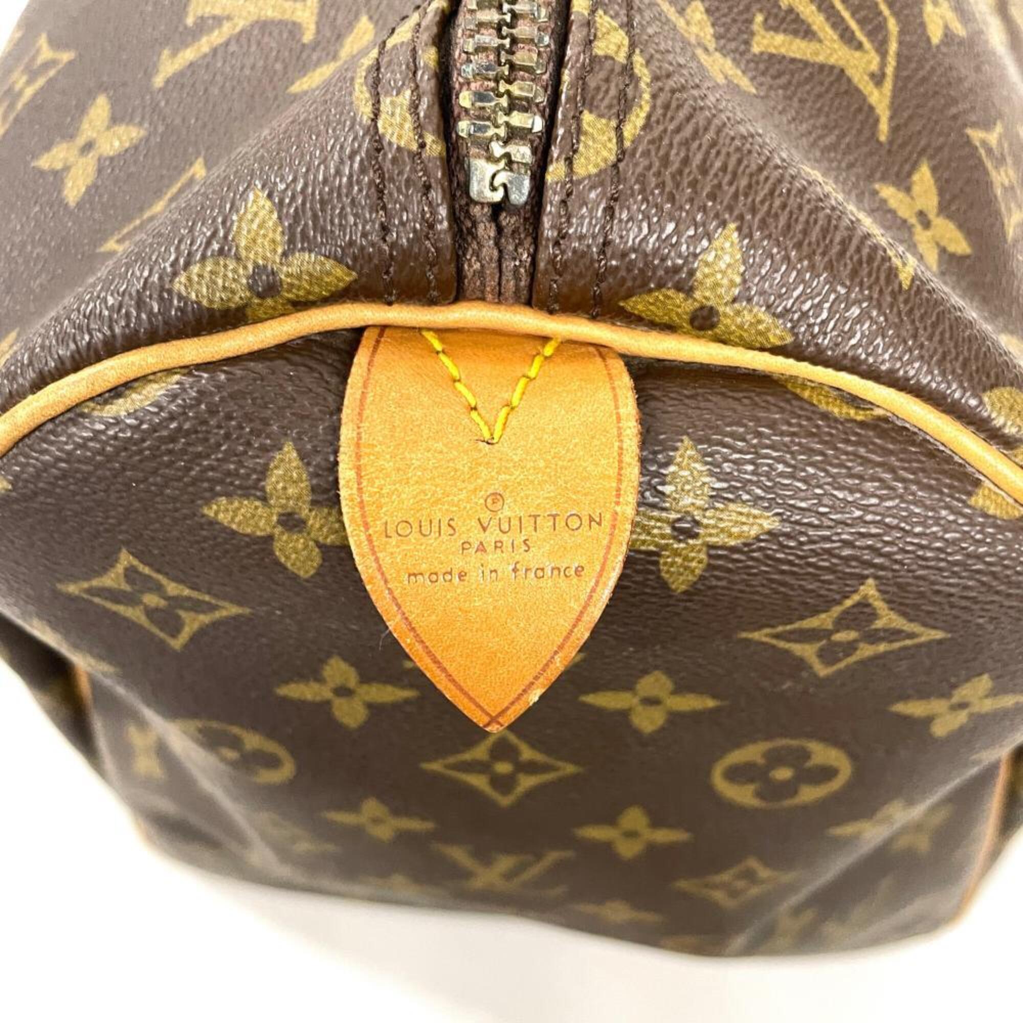 Louis Vuitton Brown Monogram Canvas Boston Bag (Pre-Owned)
