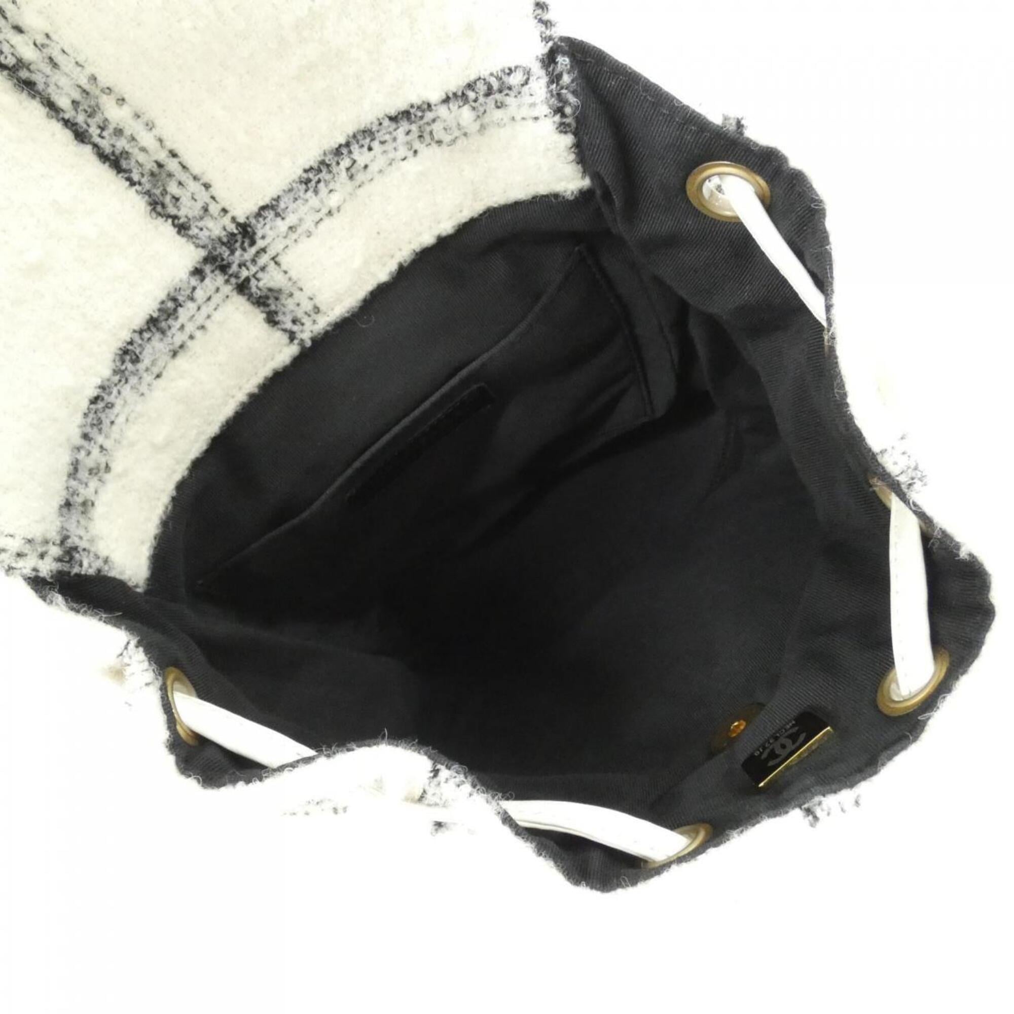 Chanel Black White Backpack (Pre-Owned)