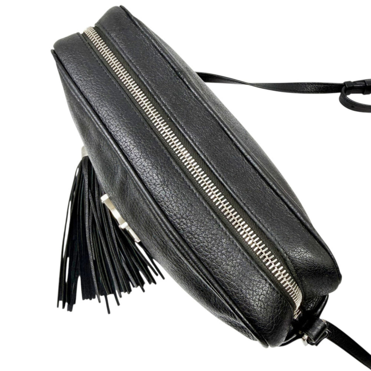 Saint Laurent Black Leather Shoulder Bag (Pre-Owned)