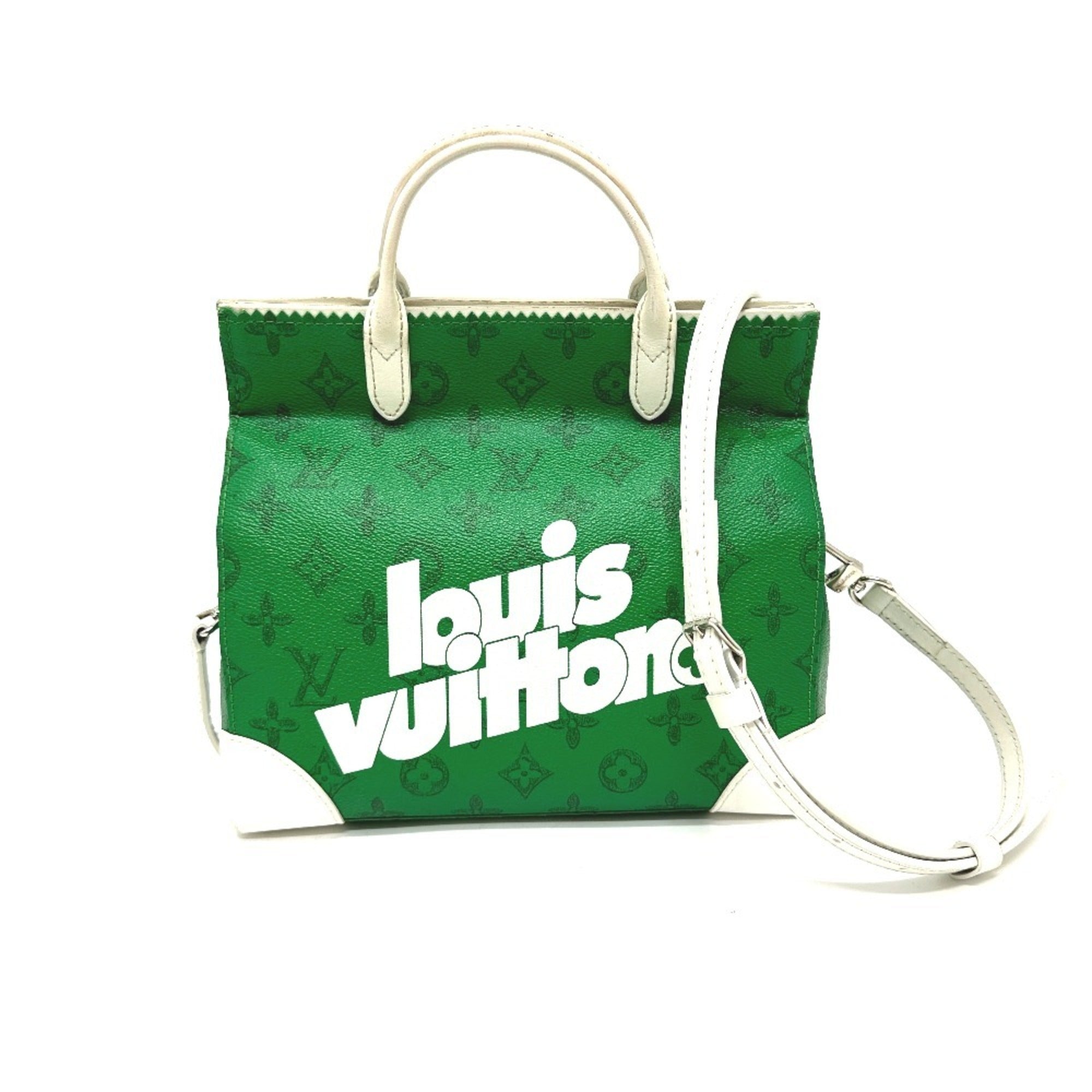 Louis Vuitton Green Monogram Handbag (Pre-Owned)
