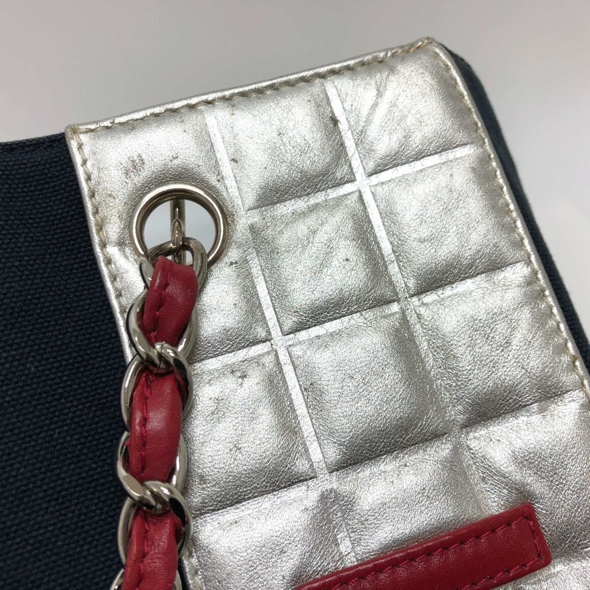 Chanel Navy Cloth Tote Bag (Pre-Owned)