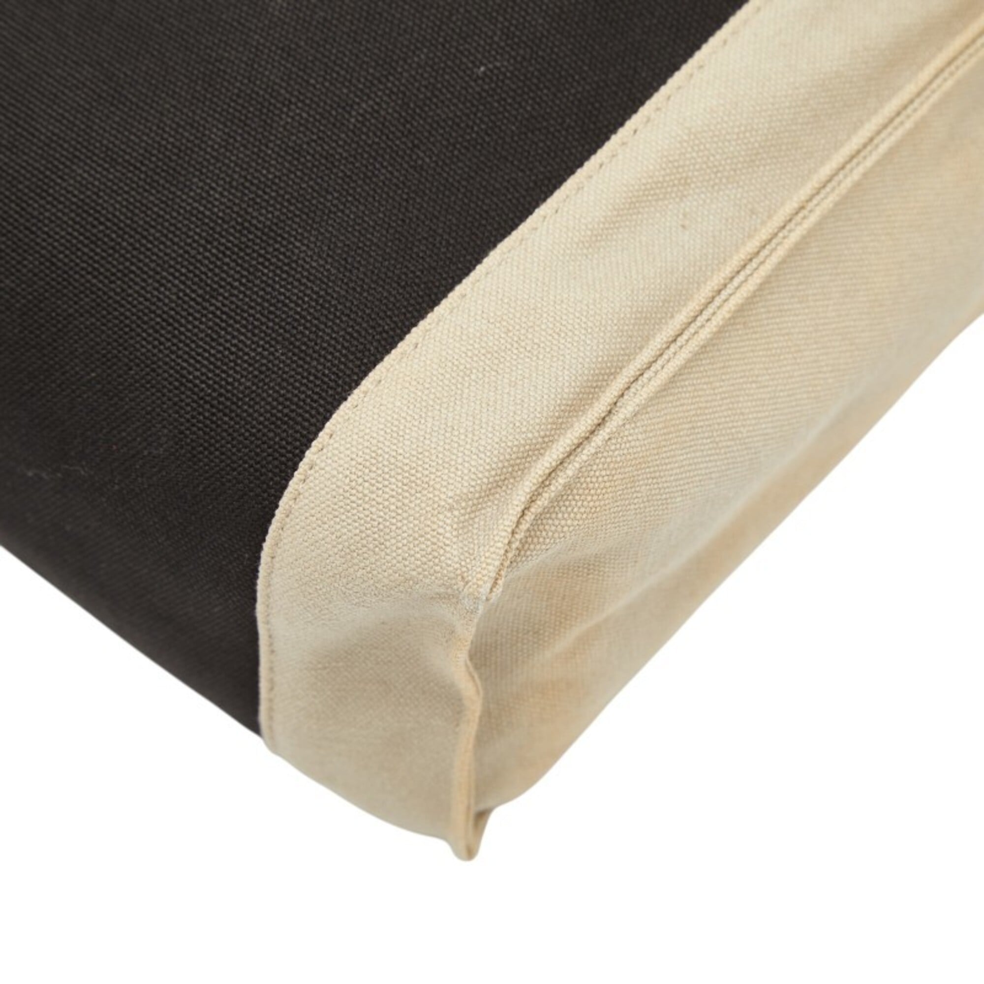 Hermes Beige Black Cotton Clutch Bag (Pre-Owned)
