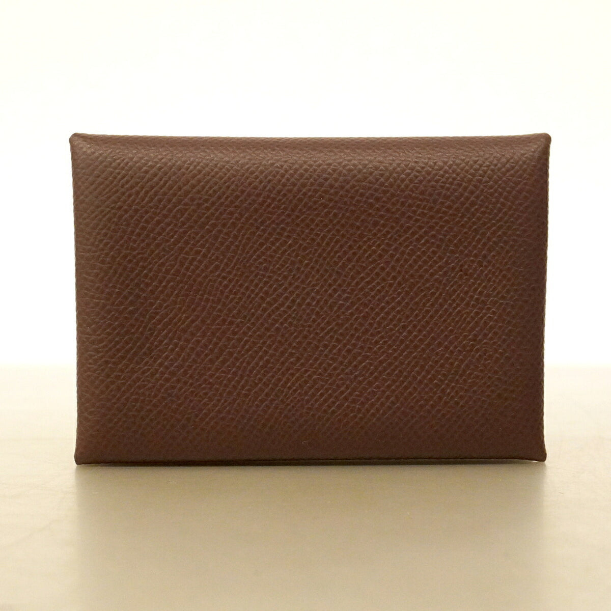 Hermes Brown Leather Coin Purse/Coin Case (Pre-Owned)
