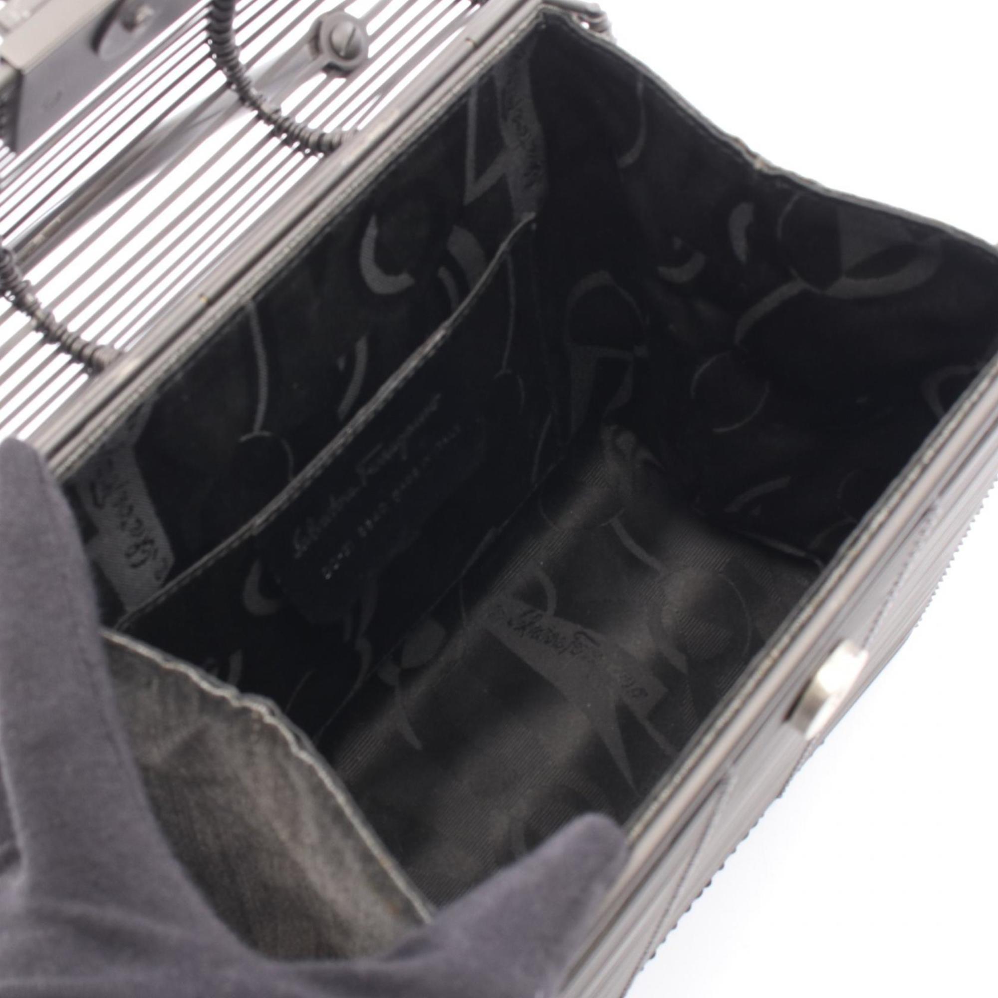 Salvatore Ferragamo Black Metal Handbag (Pre-Owned)