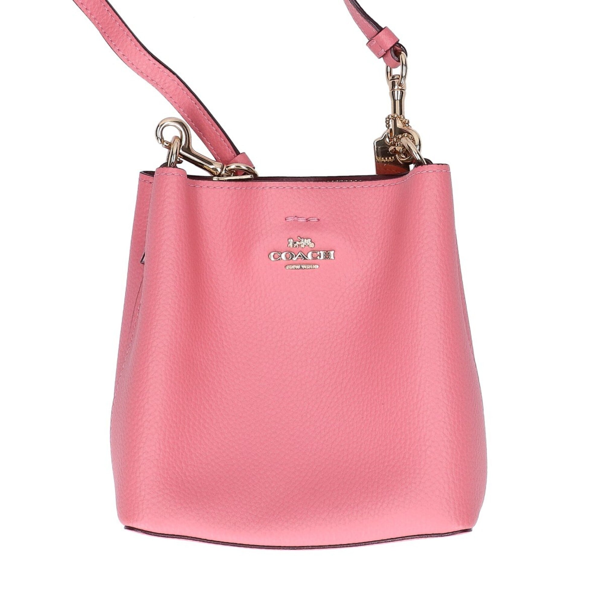 Coach Pink Leather Shoulder Bag (Pre-Owned)
