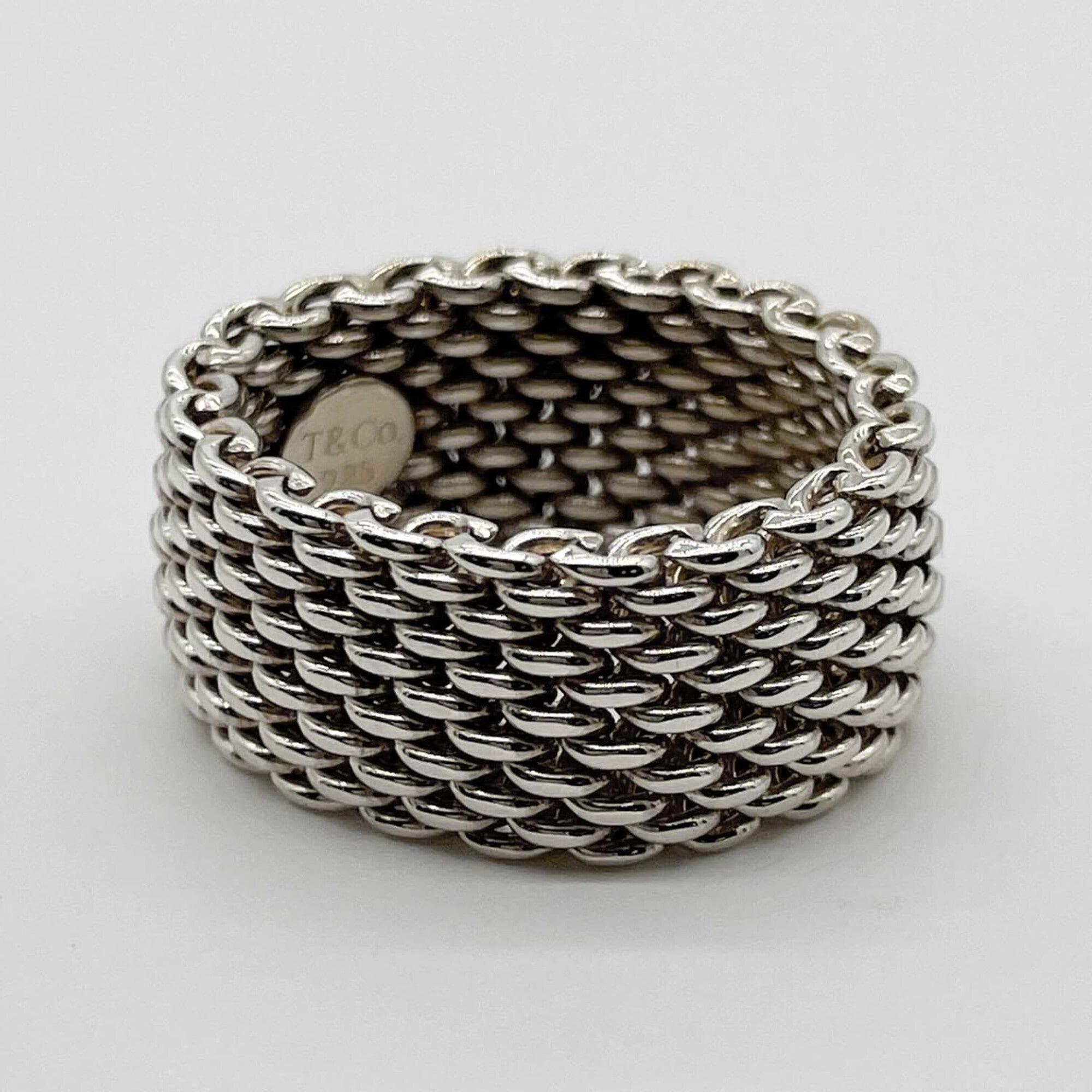 Tiffany Silver Silver 925 Band Ring (Pre-Owned)