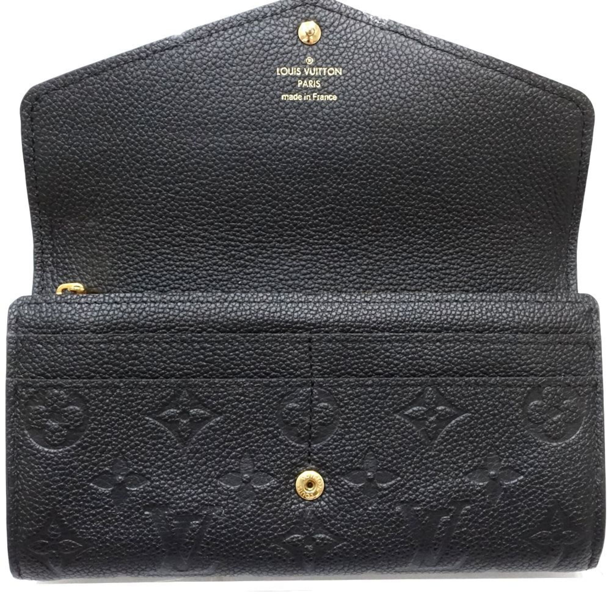 Louis Vuitton Noir Monogram Empreinte Long Wallet (Bi-Fold) (Pre-Owned)