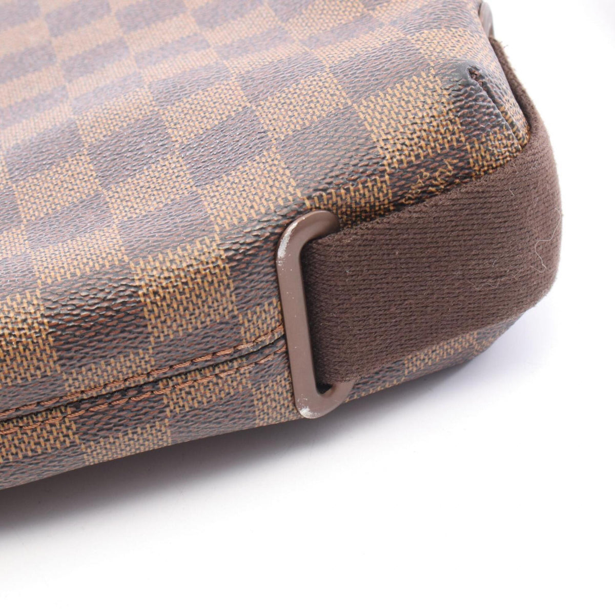 Louis Vuitton Damier Brown Coated Canvas Leather Shoulder Bag (Pre-Owned)