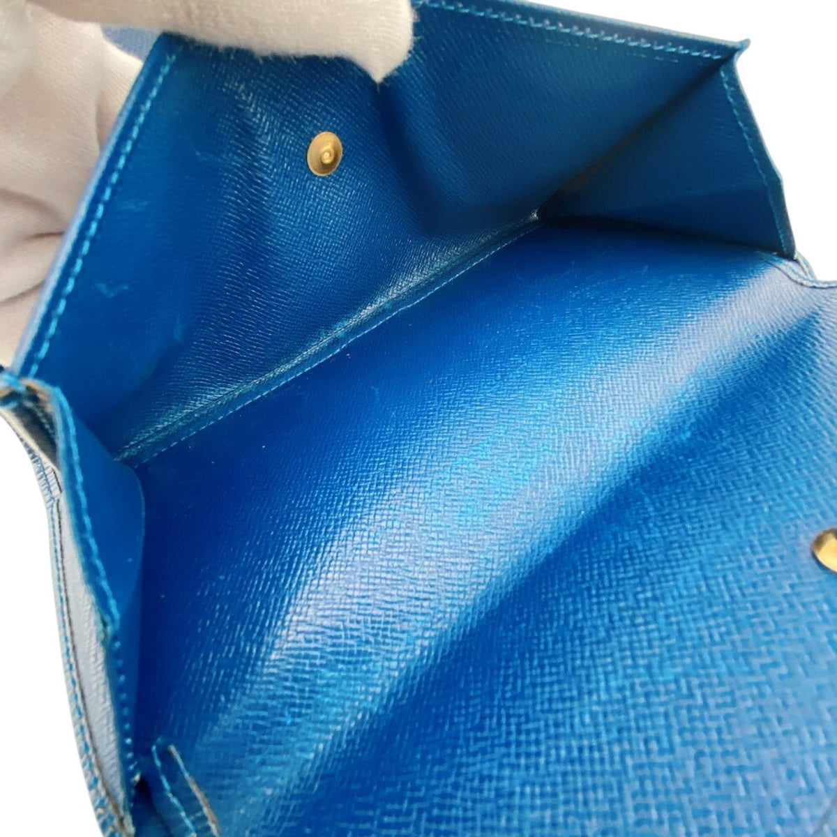 Louis Vuitton Epi Blue Epi Leather Long Wallet (Bi-Fold) (Pre-Owned)