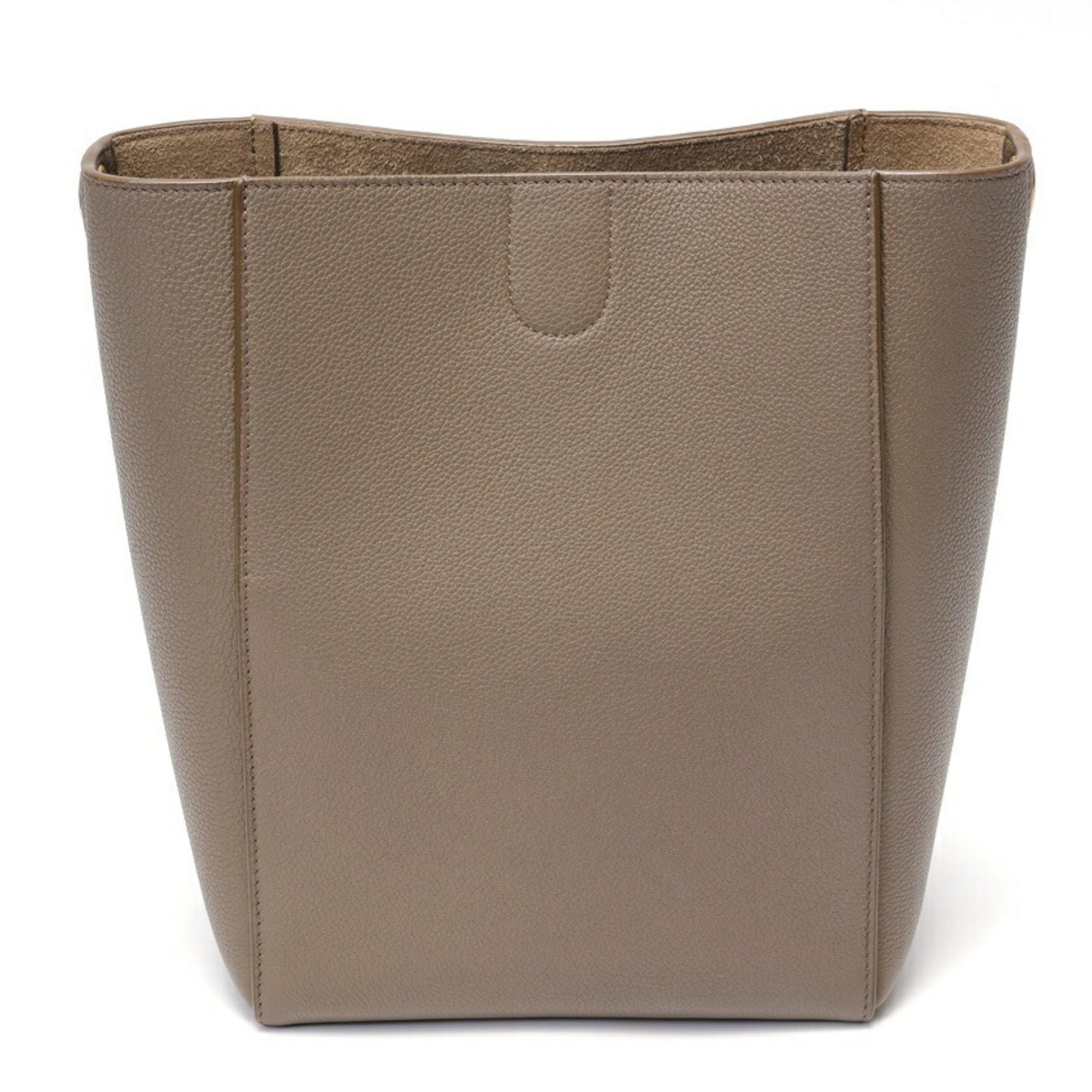 Celine Grayish Leather Shoulder Bag (Pre-Owned)