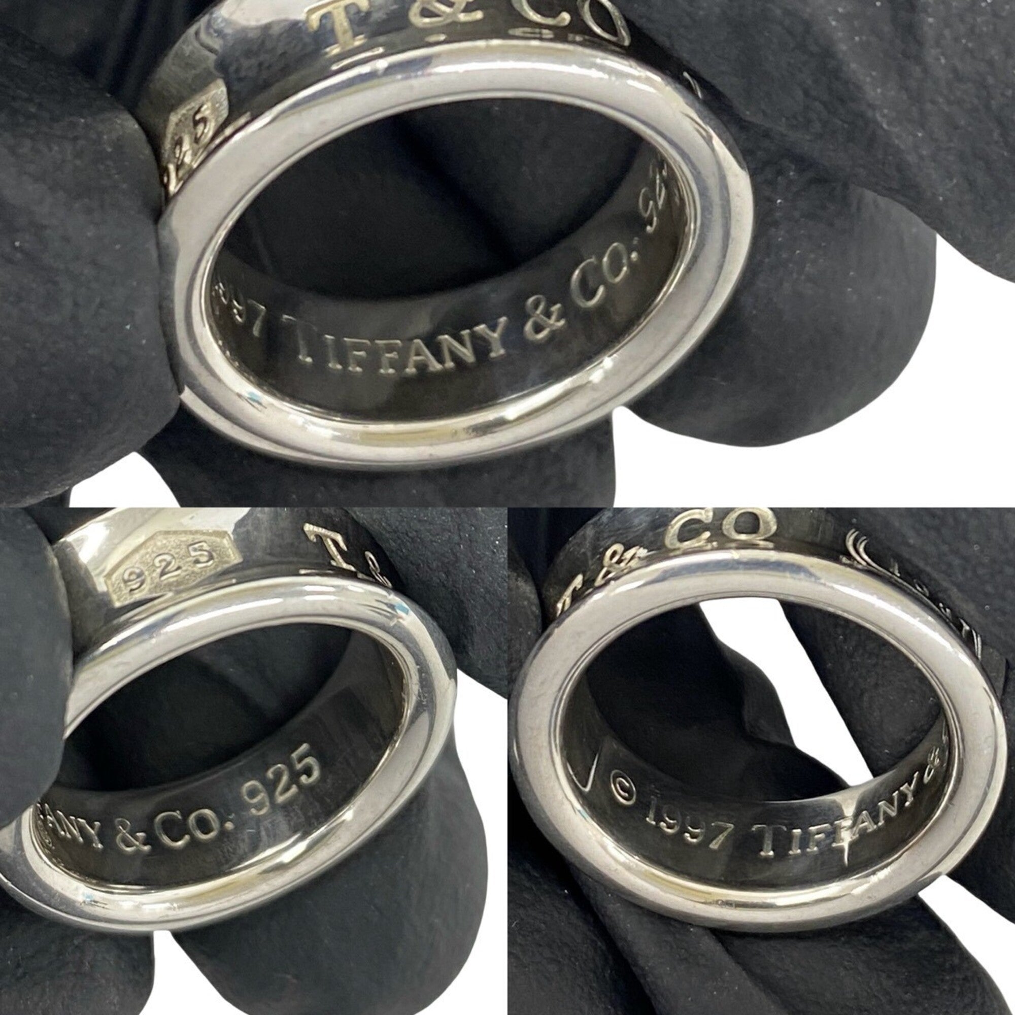 Tiffany Silver Silver 925 Band Ring (Pre-Owned)