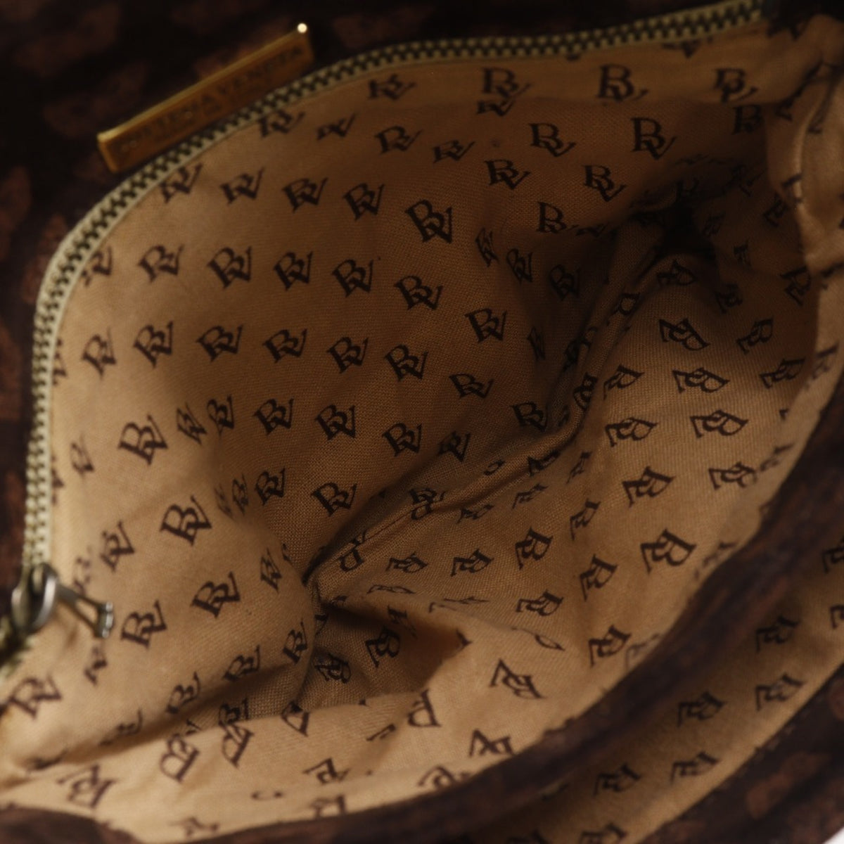 Bottega Veneta Brown Suede Shoulder Bag Tote Bag (Pre-Owned)